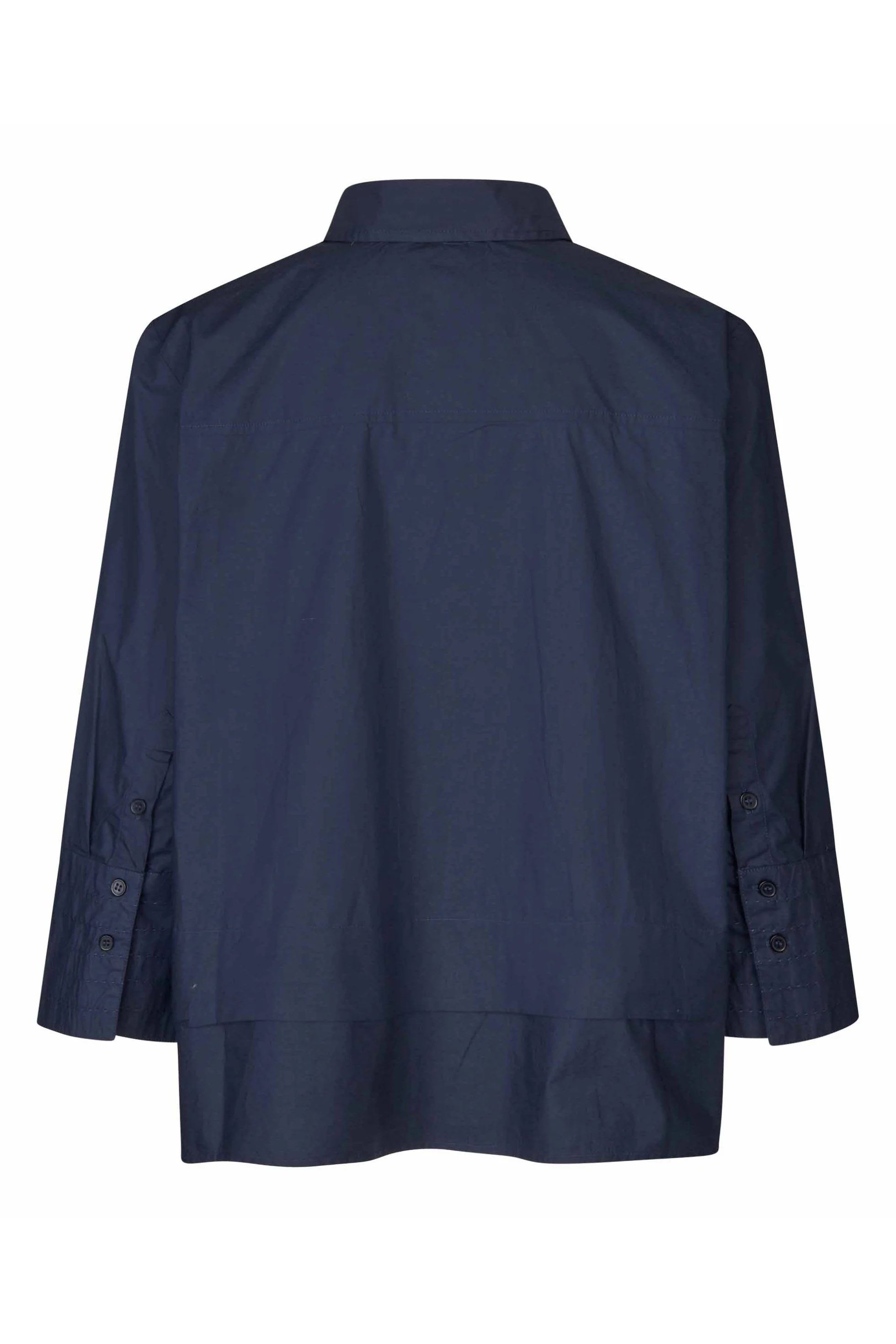 Ianela Cotton 3/4 Sleeve Shirt - Navy Blazer - Image 2