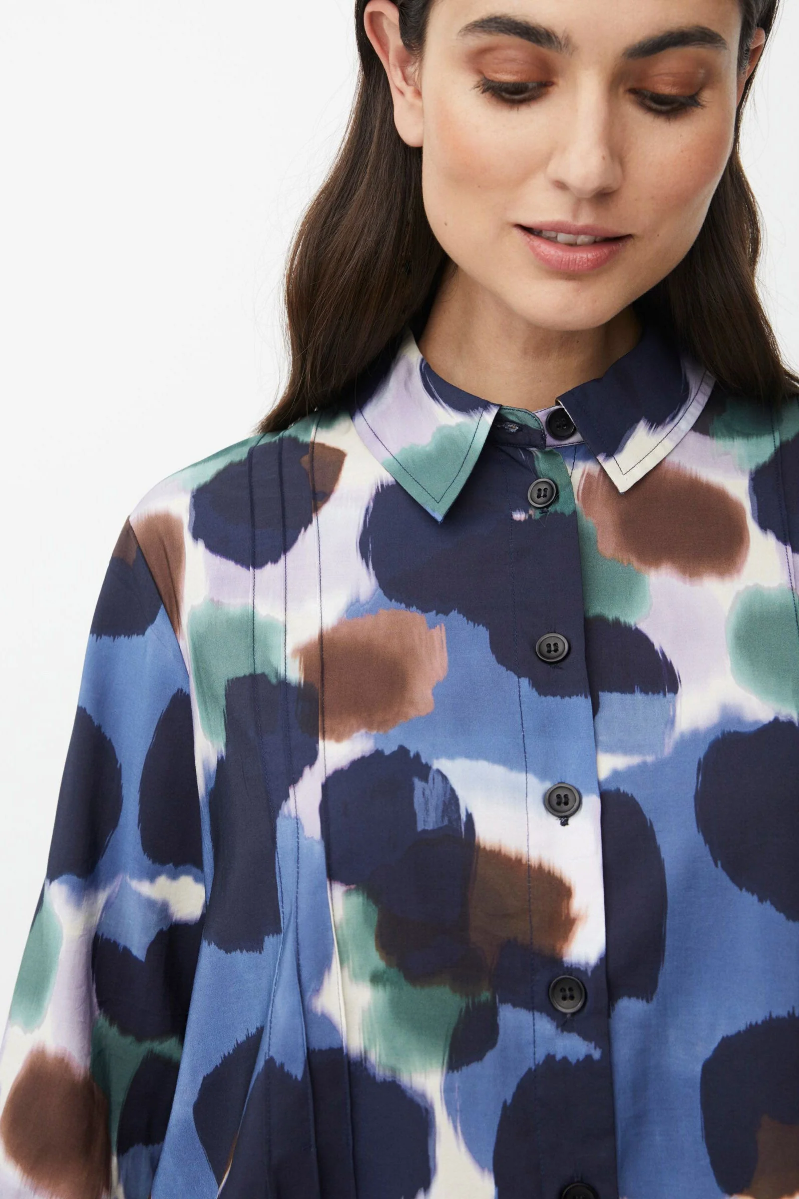 Ibilisan Printed Shirt - Navy Blazer - Image 4