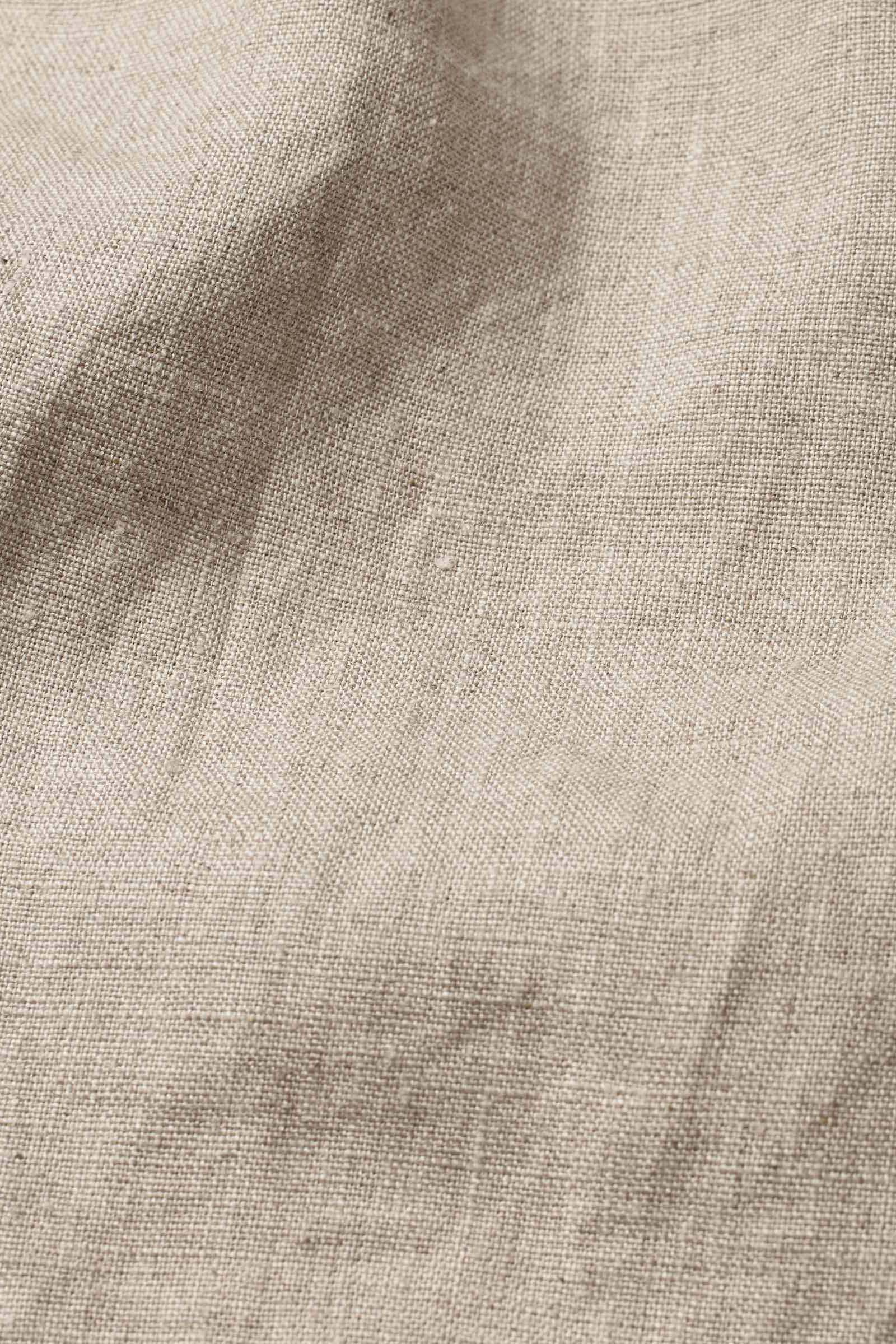 Idakai Linen 3/4 Sleeve Shirt - Natural - Image 5