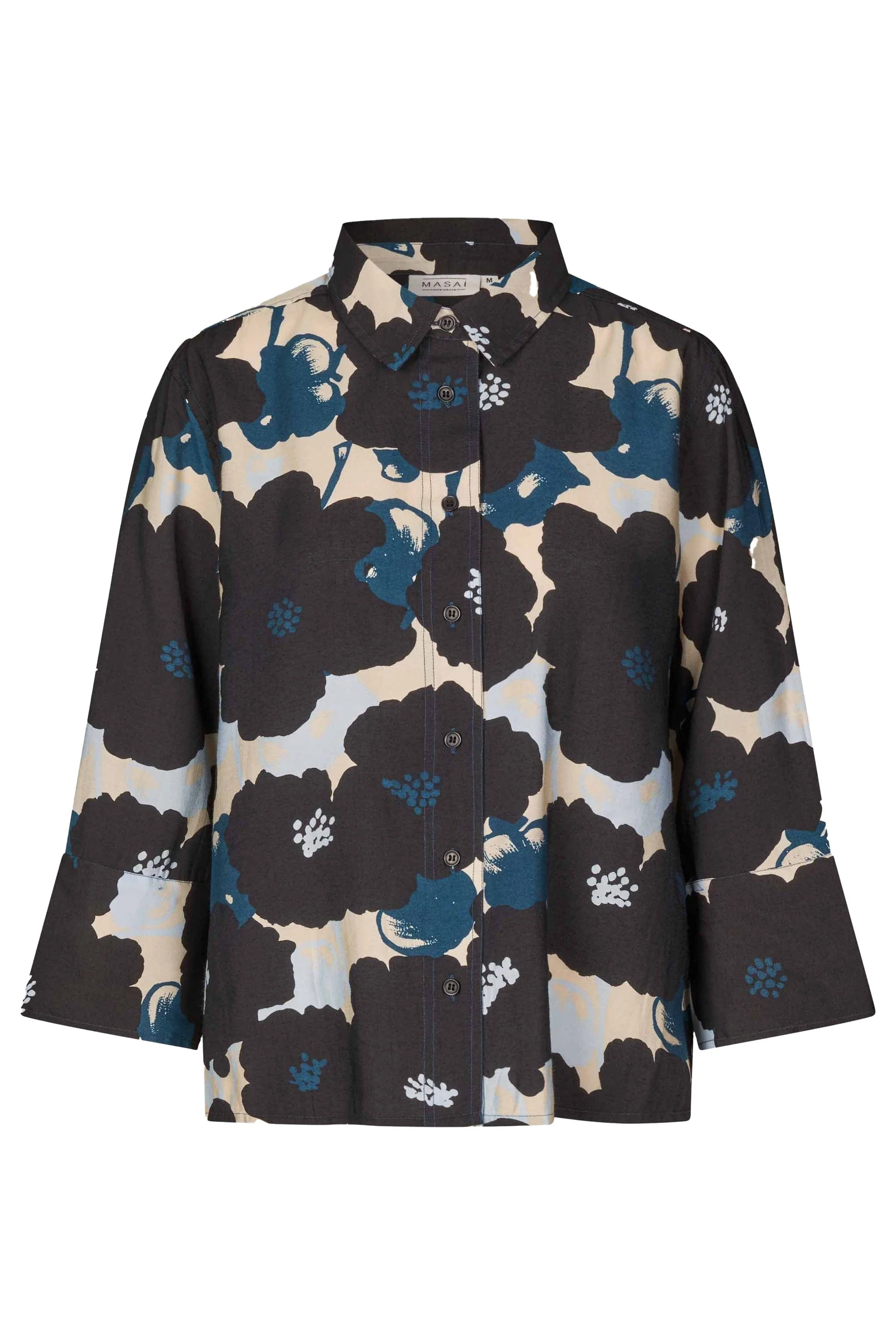 Ilonka Printed Shirt - Moonlit Ocean