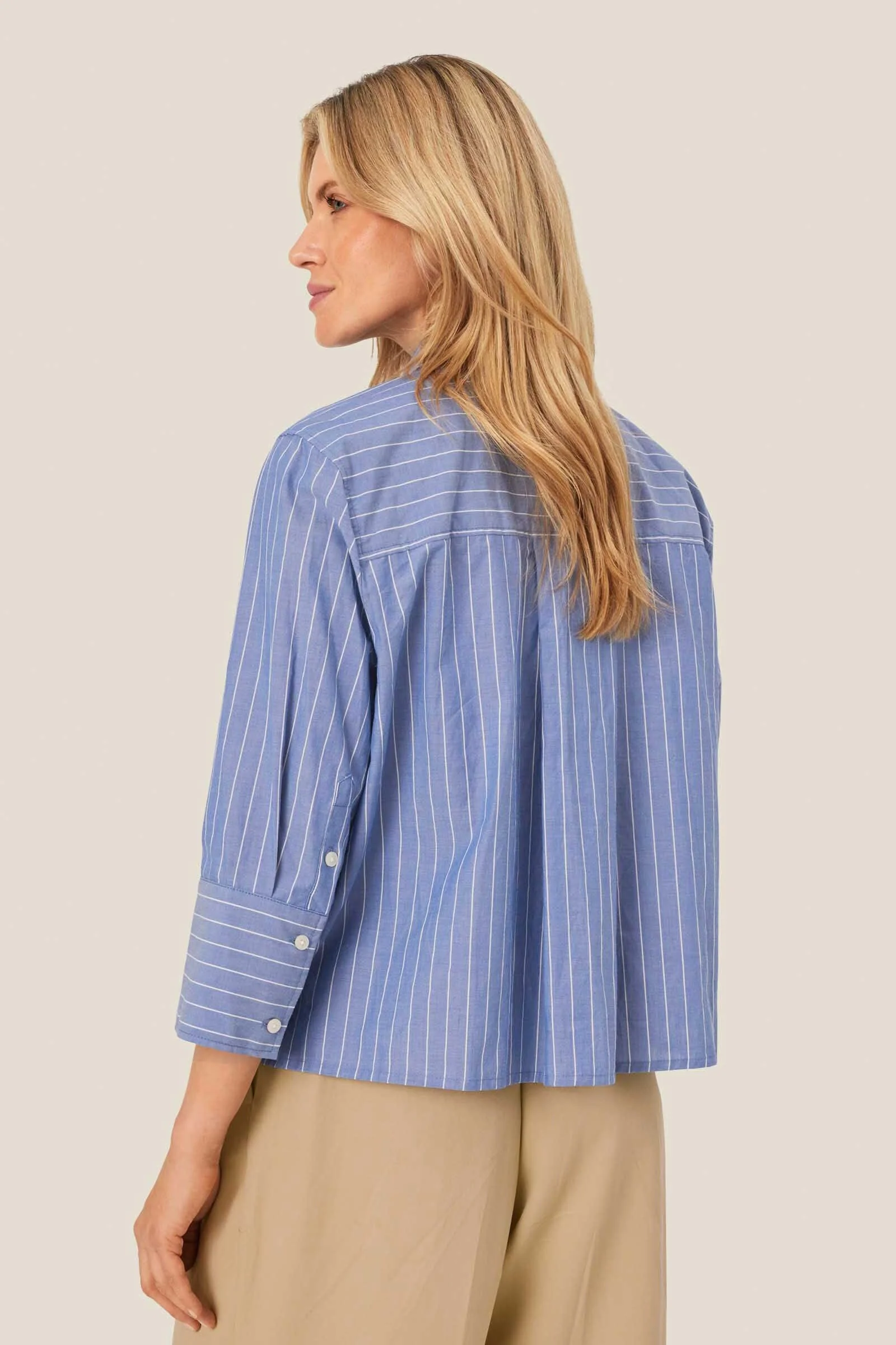 Ilonka Stripe Shirt - Sargasso Sea - Image 3