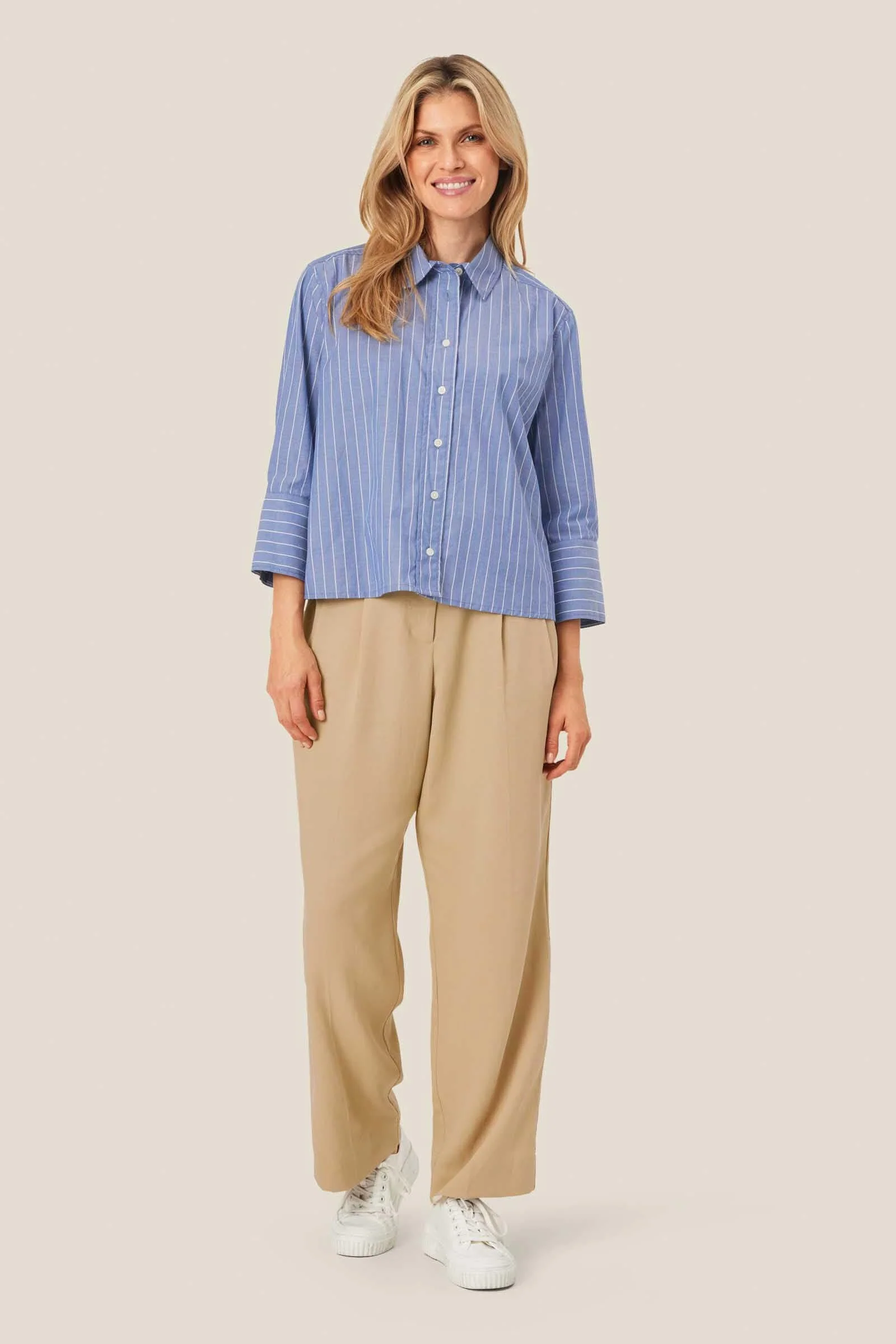 Ilonka Stripe Shirt - Sargasso Sea - Image 5