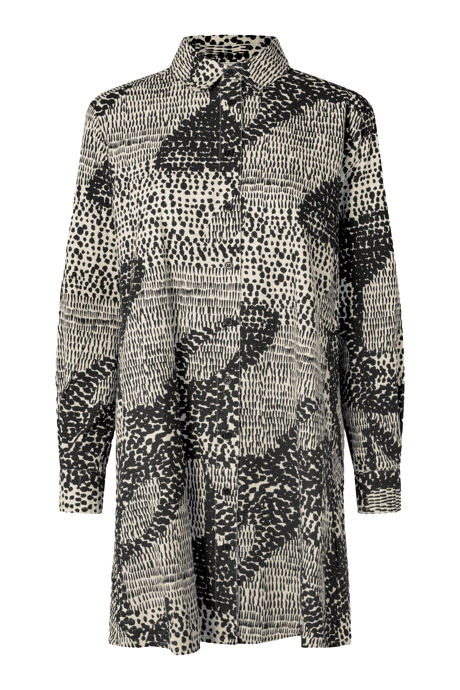 Ingebeth Printed Cotton Shirt - Black