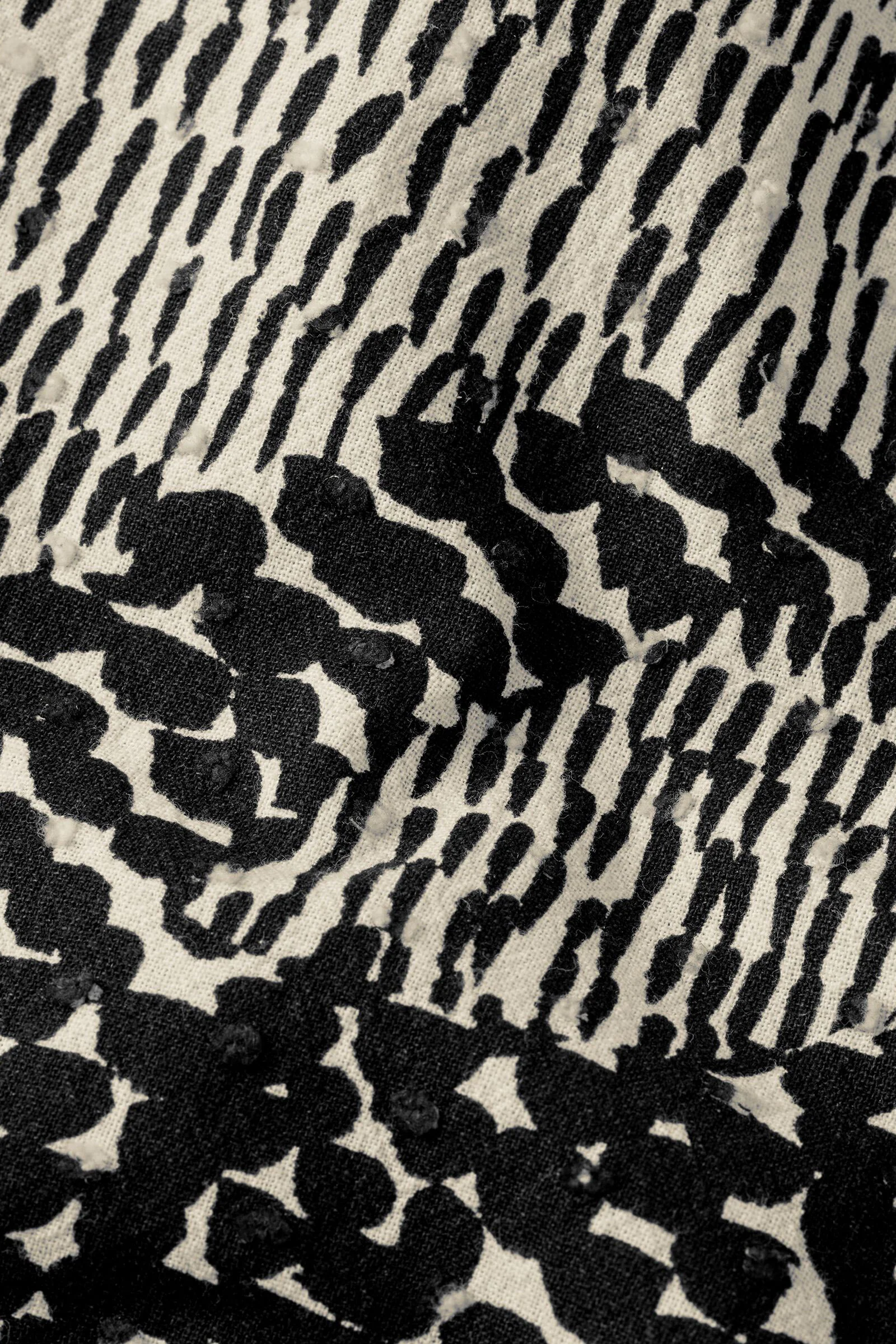 Ingebeth Printed Cotton Shirt - Black - Image 5