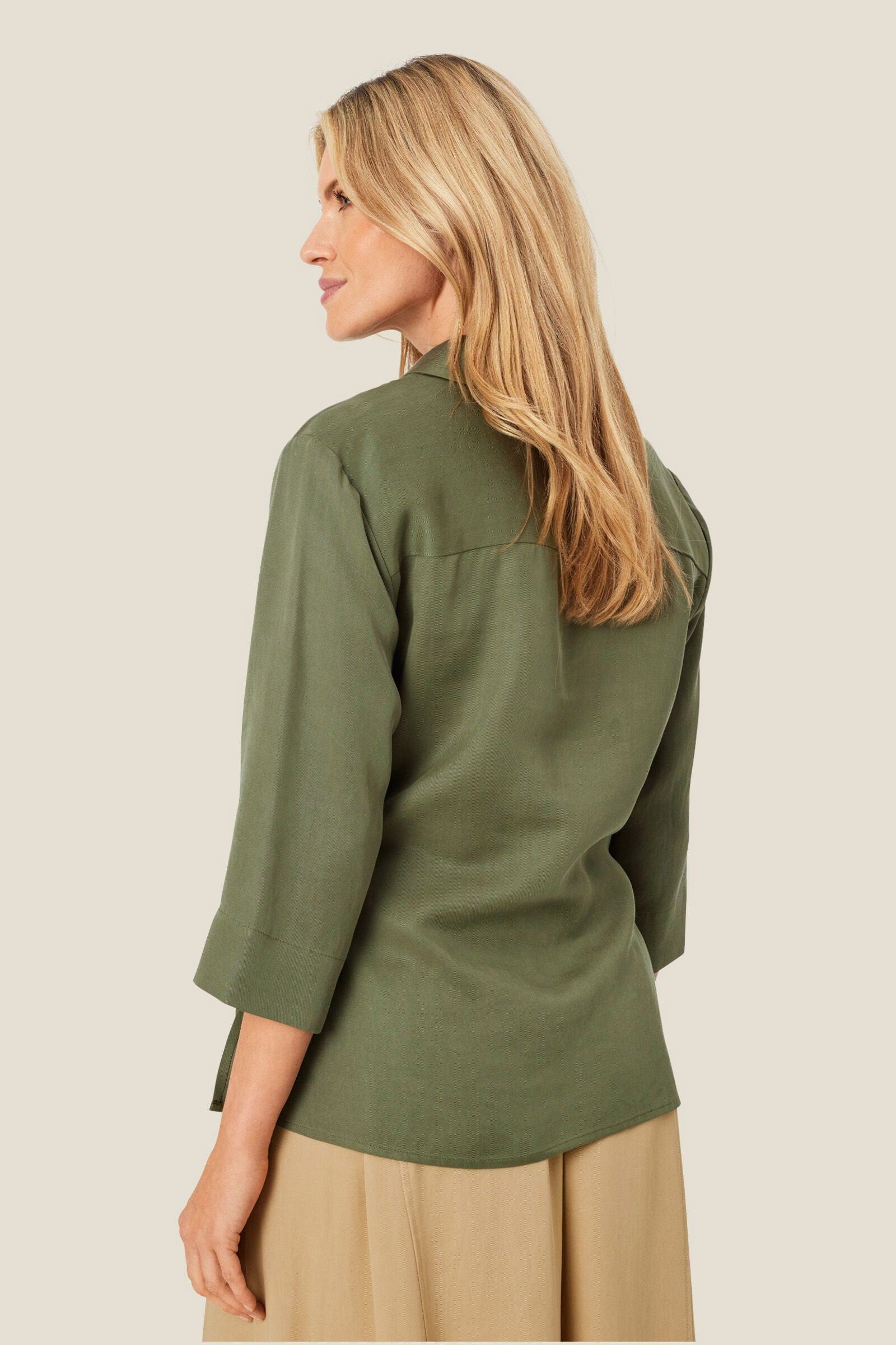 Isalena Shirt - Dark Lichen Green - Image 3