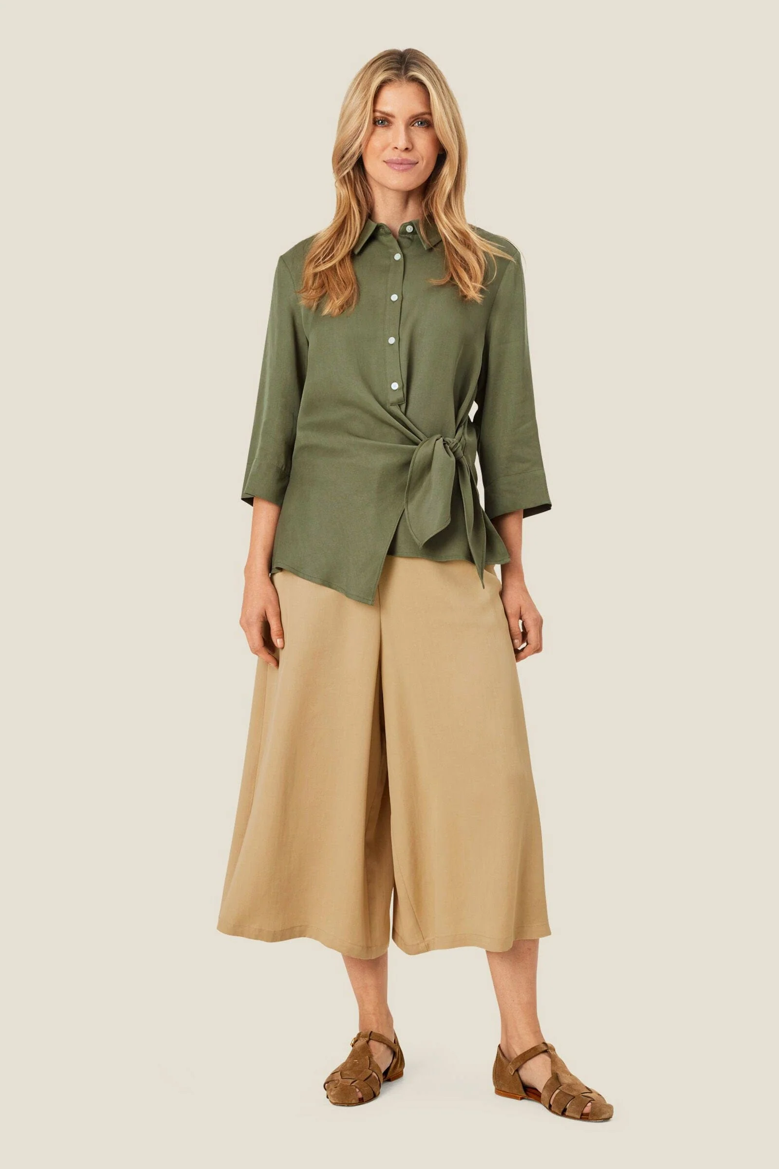 Isalena Shirt - Dark Lichen Green - Image 7