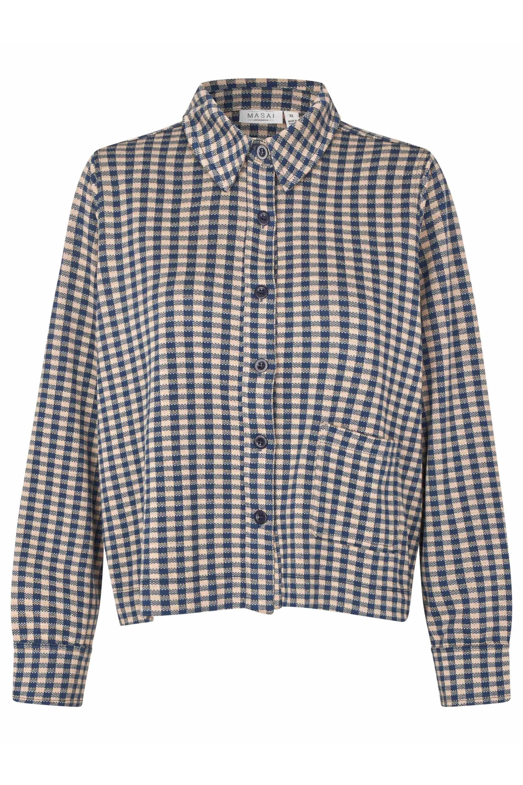 Ivendra Check Shacket - Incense