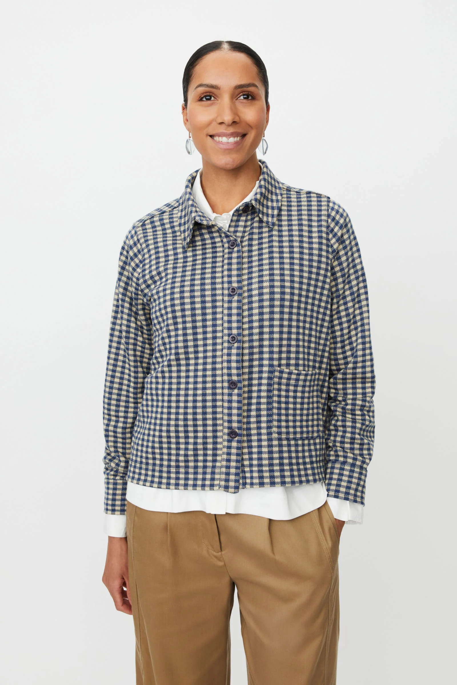 Ivendra Check Shacket - Incense - Image 2