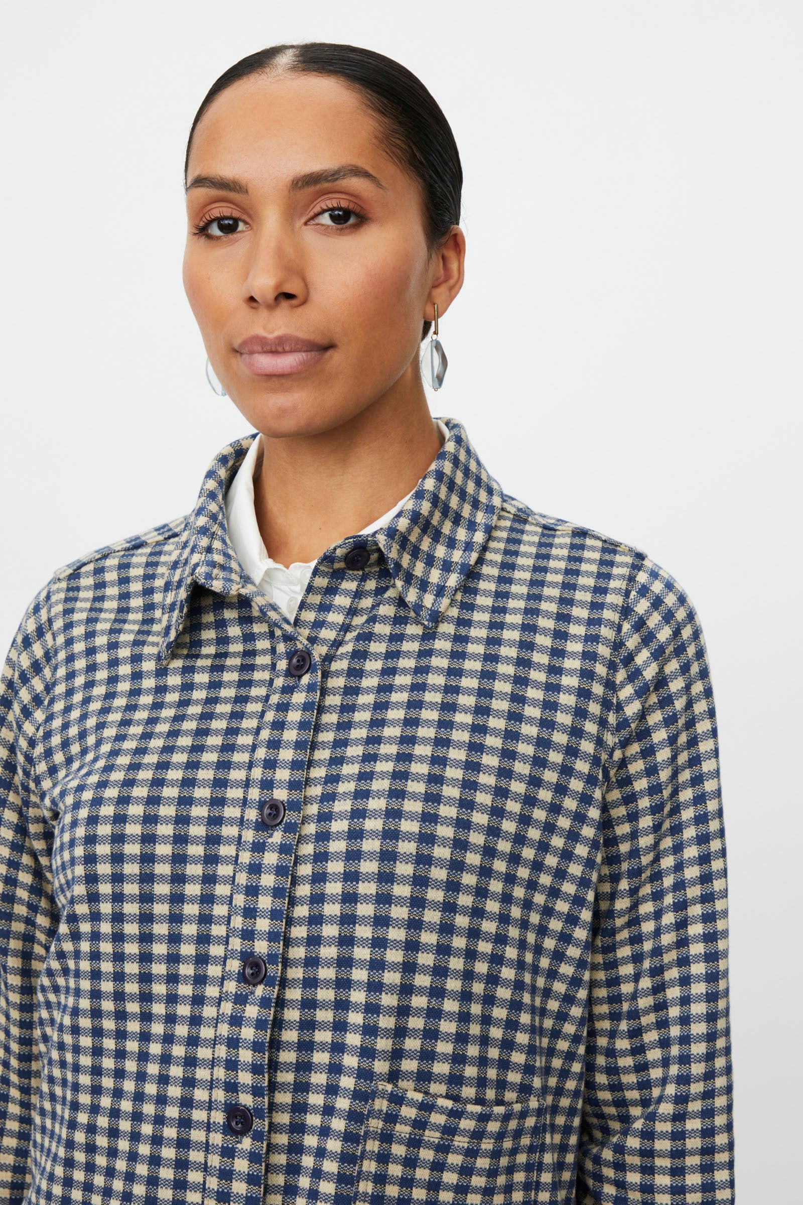 Ivendra Check Shacket - Incense - Image 3