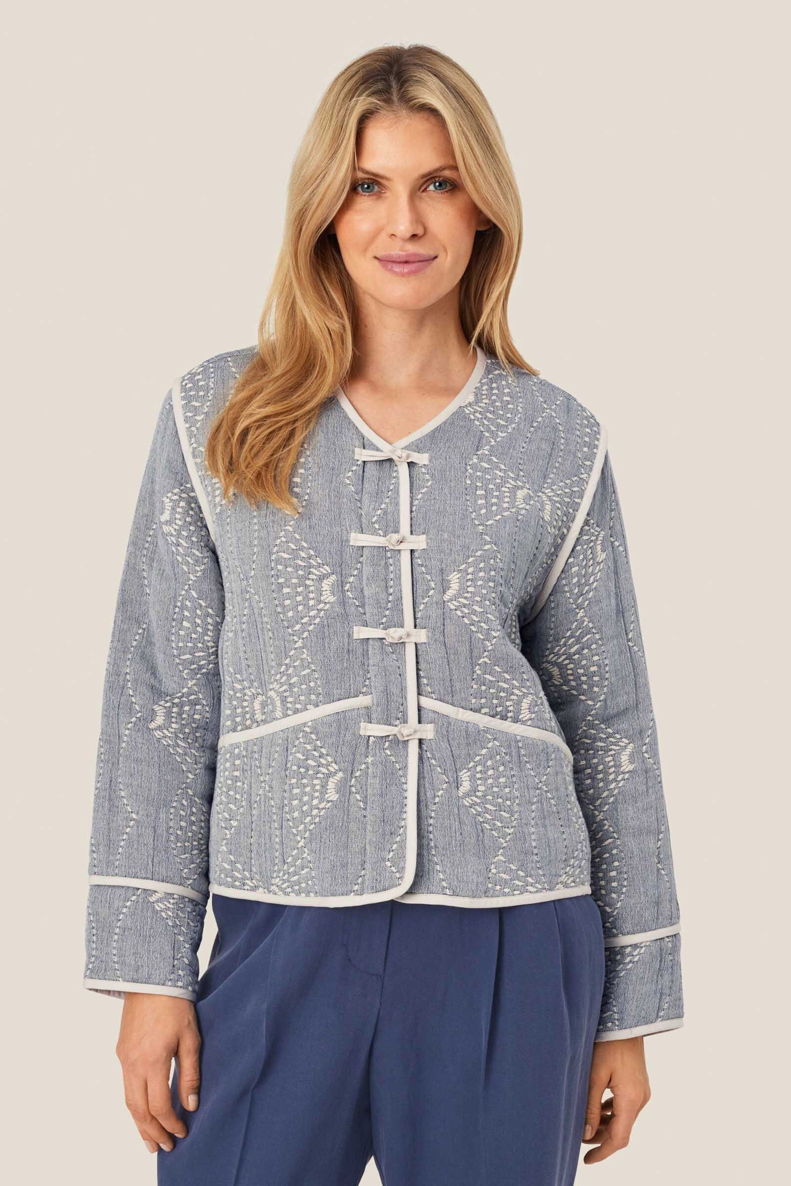 Jeine Cotton Jacket - Sargasso Melange - Image 2