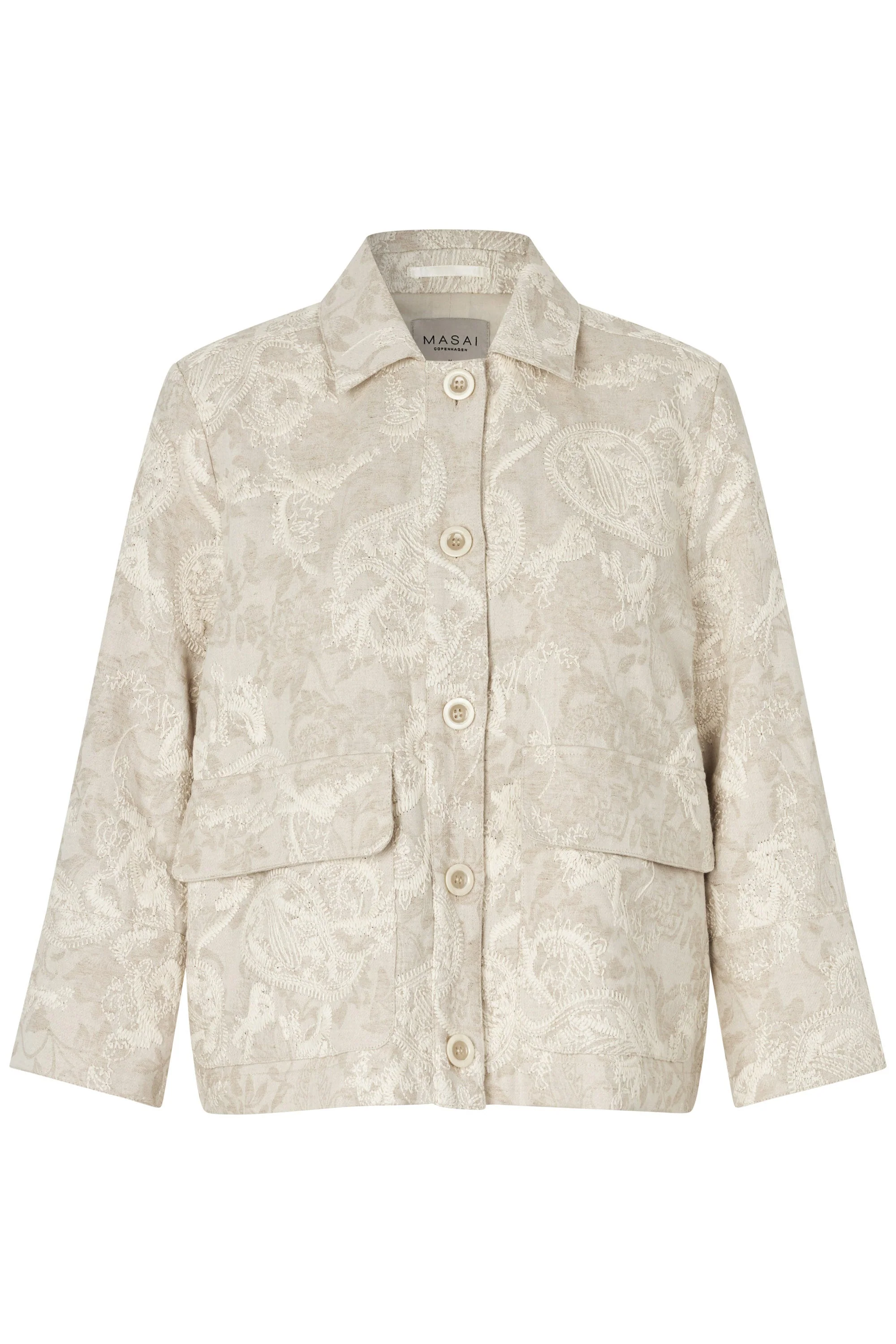 Jovalyne Embroidered Jacket - Natural