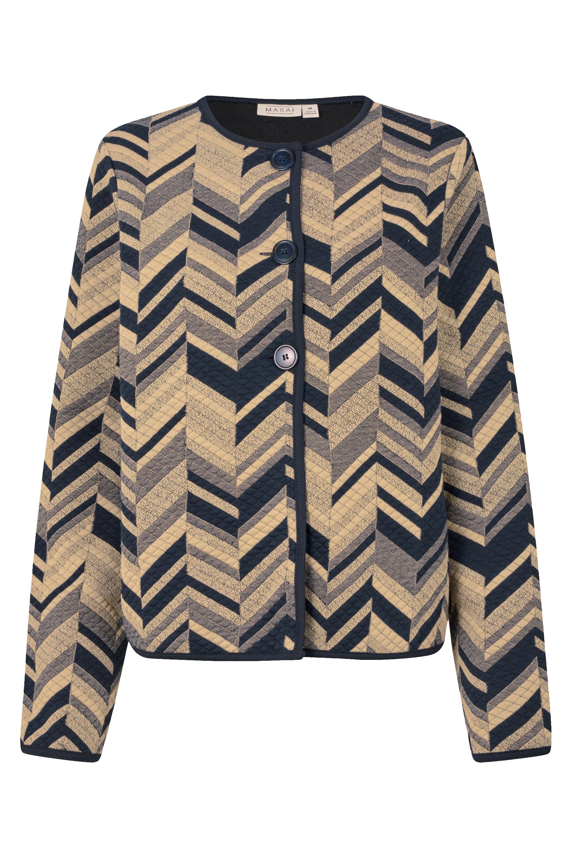 Juanta Quilted Jersey Jacket - Travertine