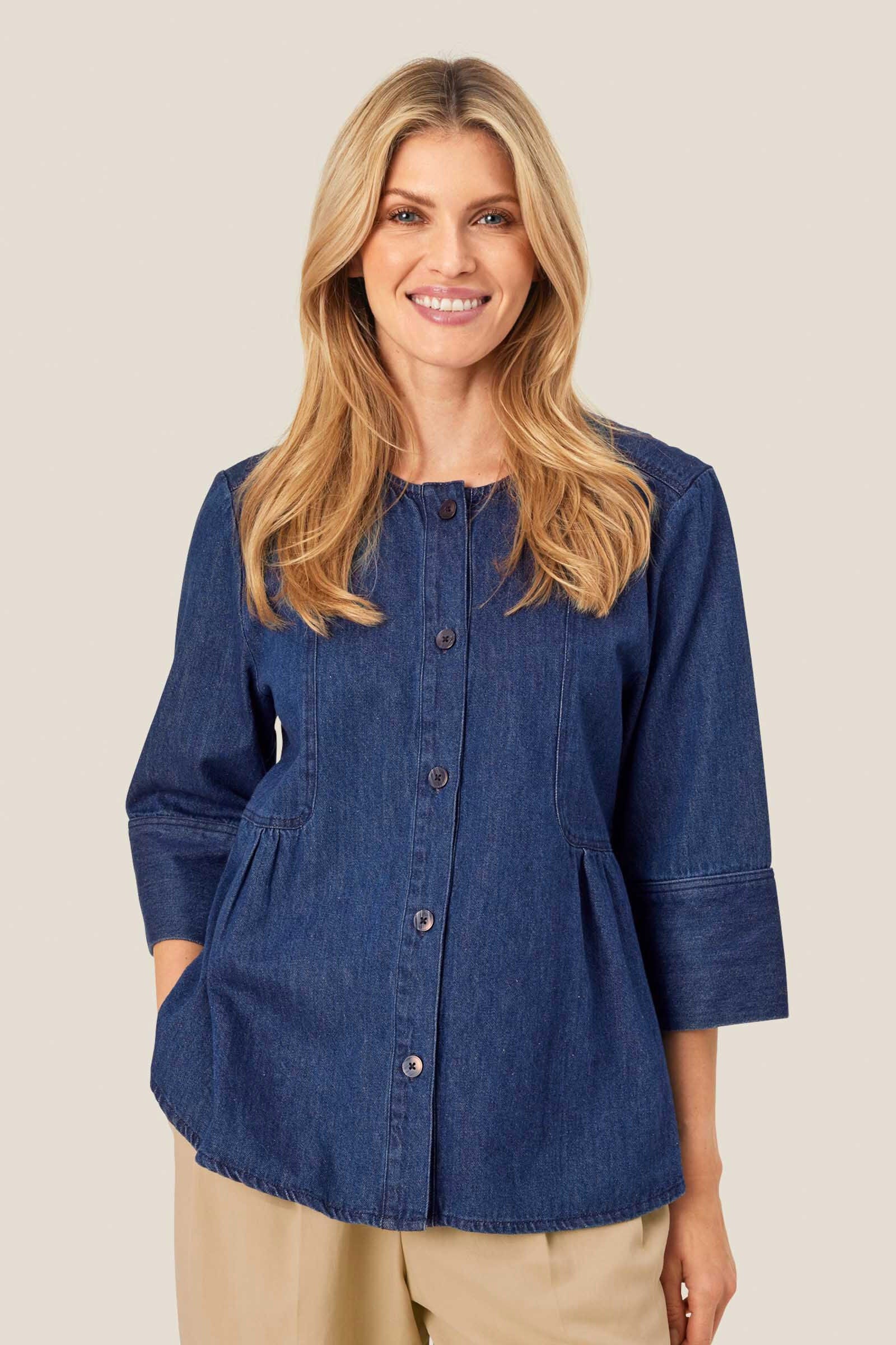Juvila Denim Shirt - Dark Denim - Image 2