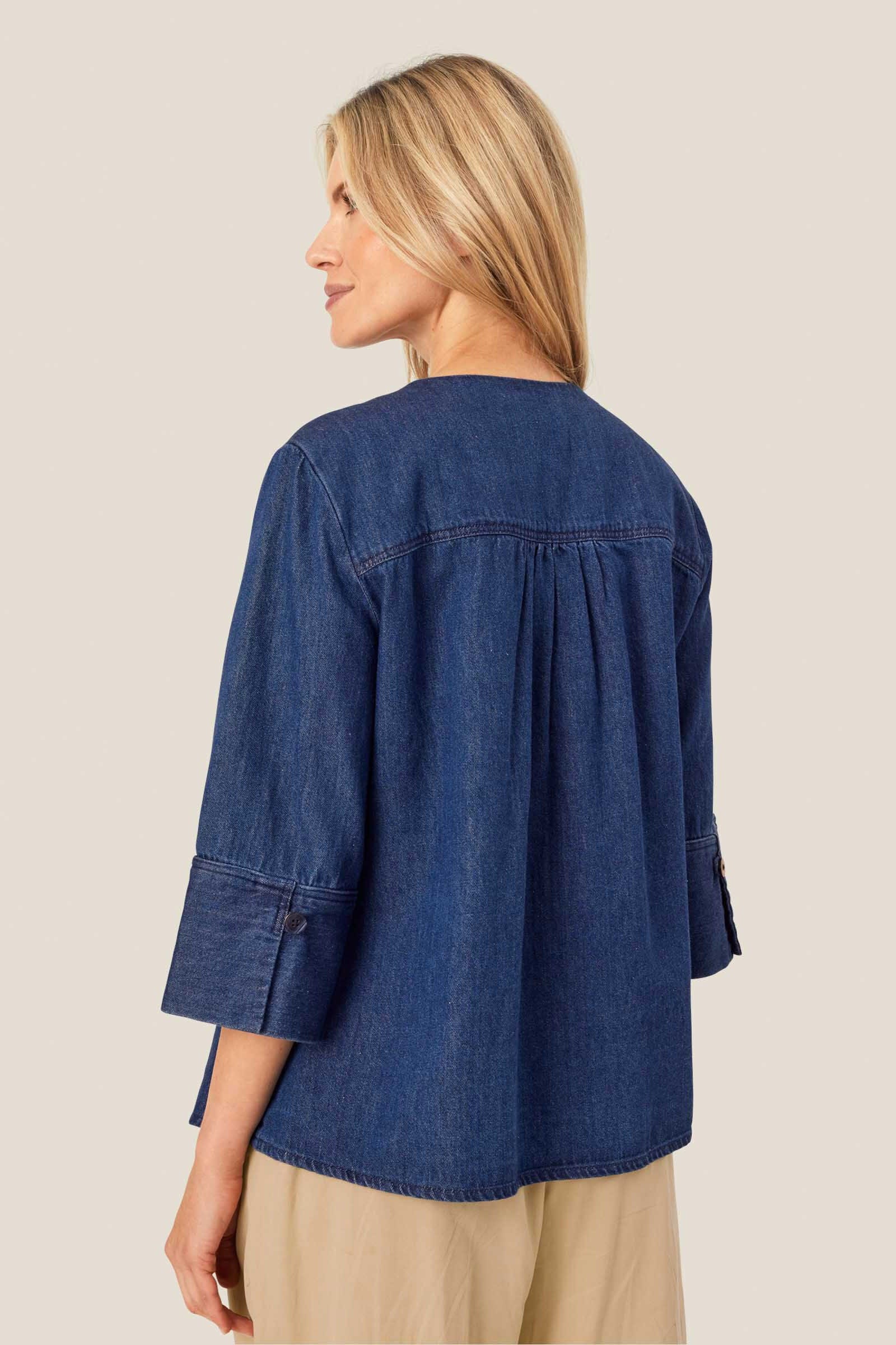 Juvila Denim Shirt - Dark Denim - Image 3