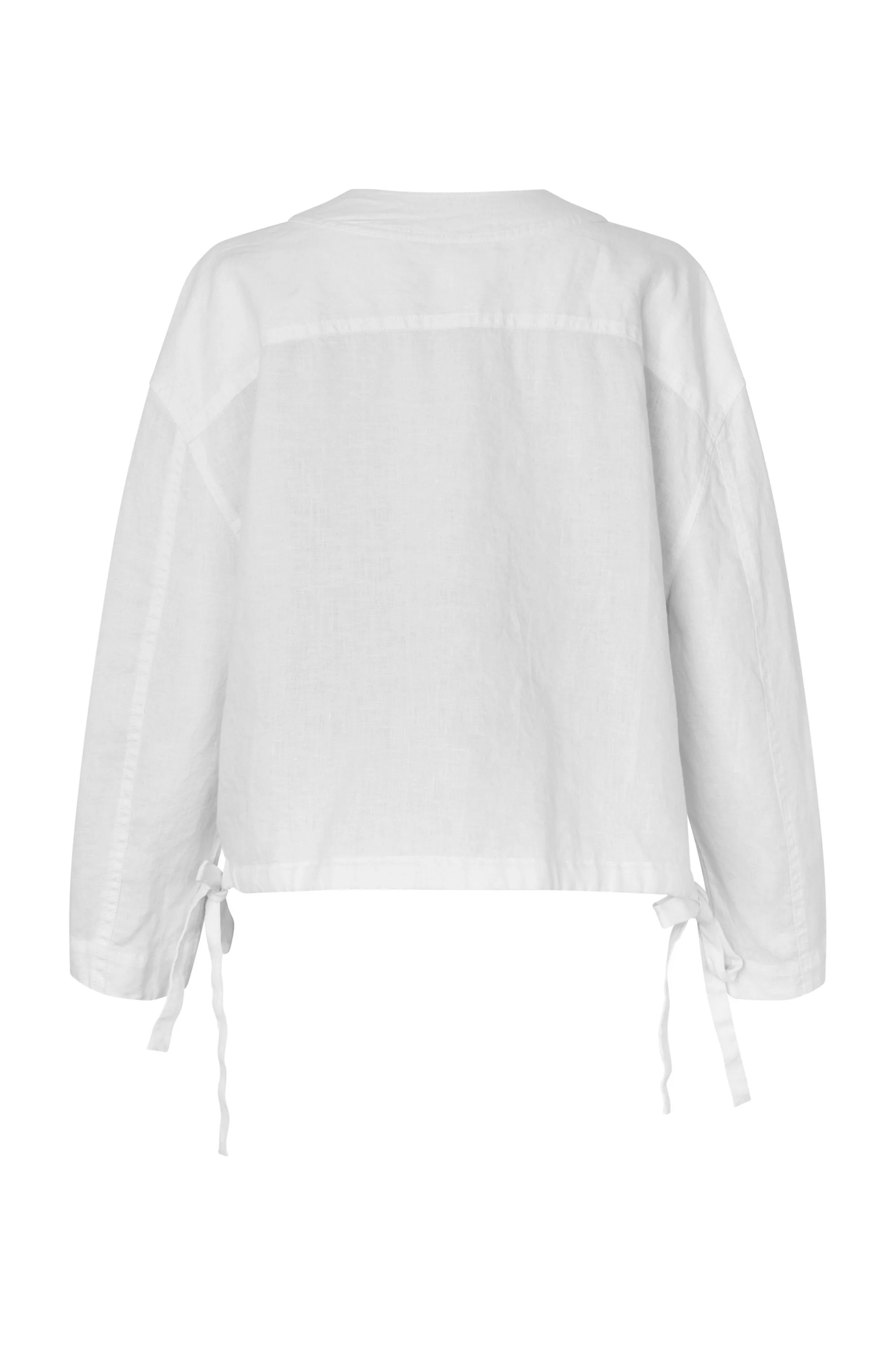 Jynthera Loose Linen Jacket - White - Image 2