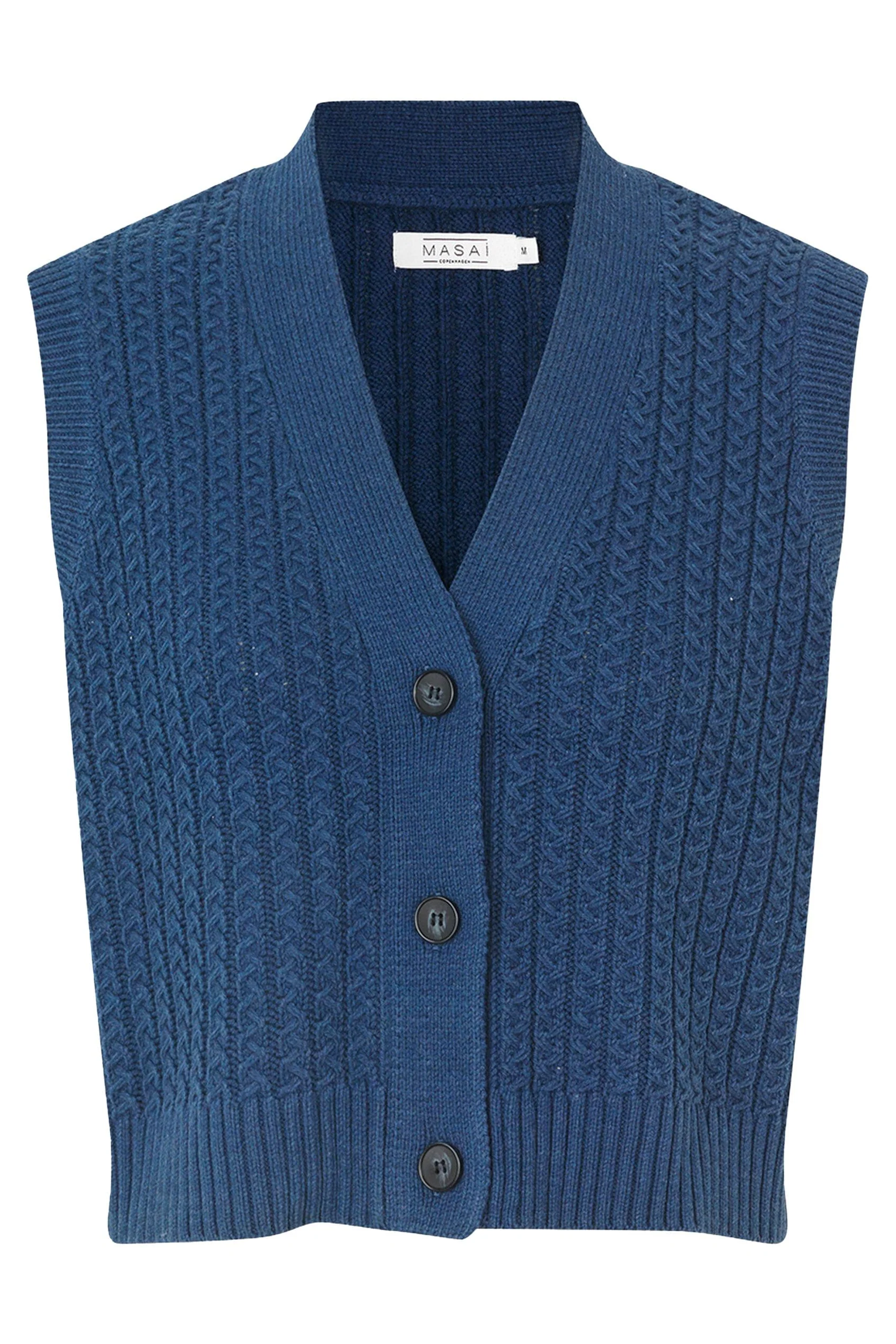 Laney Knitted Sleeveless Jumper - Sargasso Sea