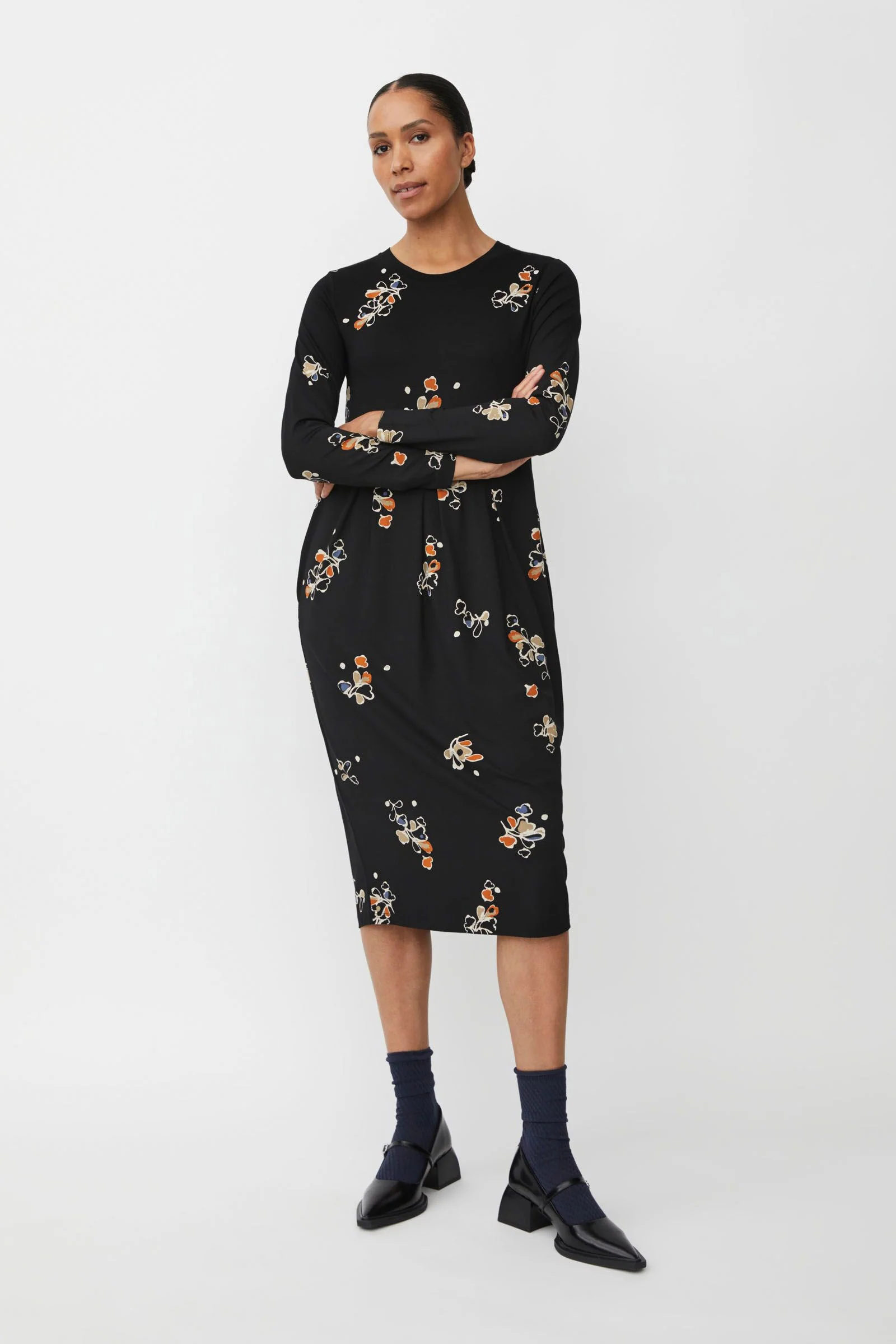 Namo Jersey Dress - Autumnal - Image 2