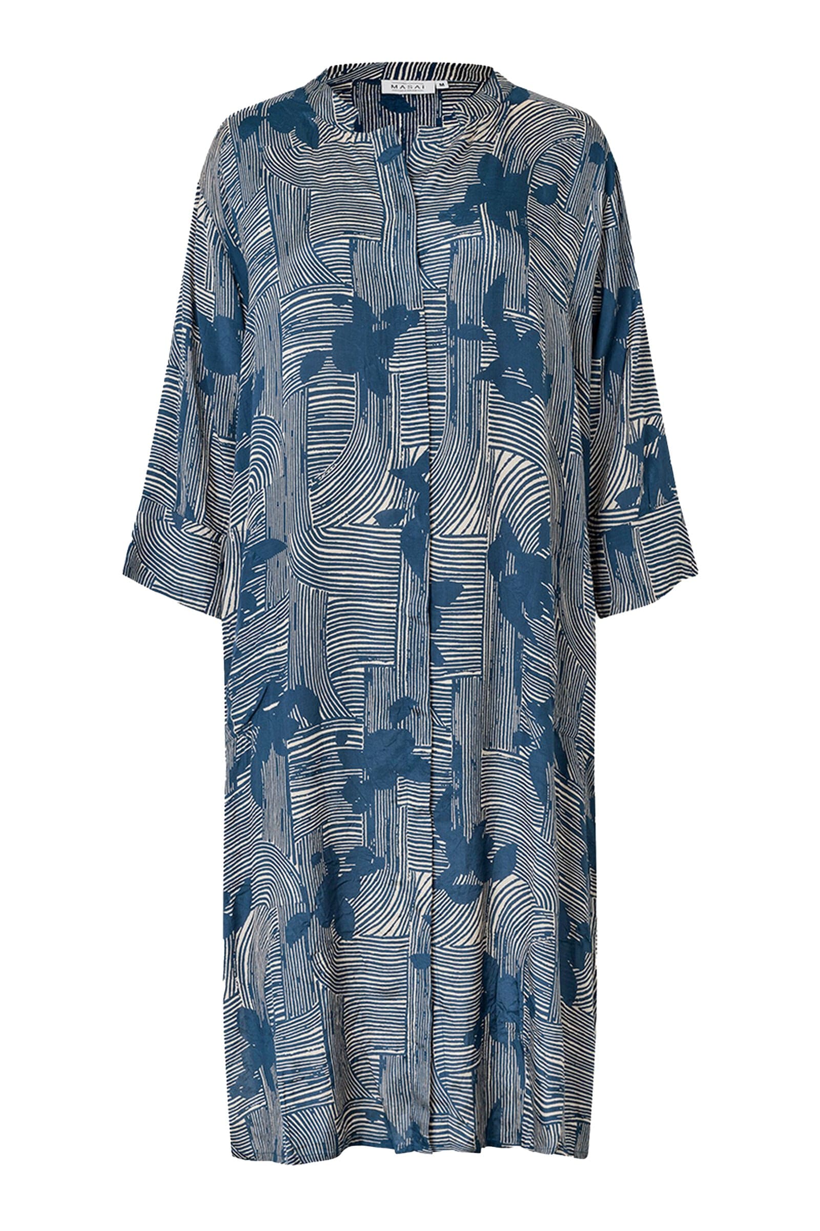 Nimes Printed Dress - Sargasso Sea