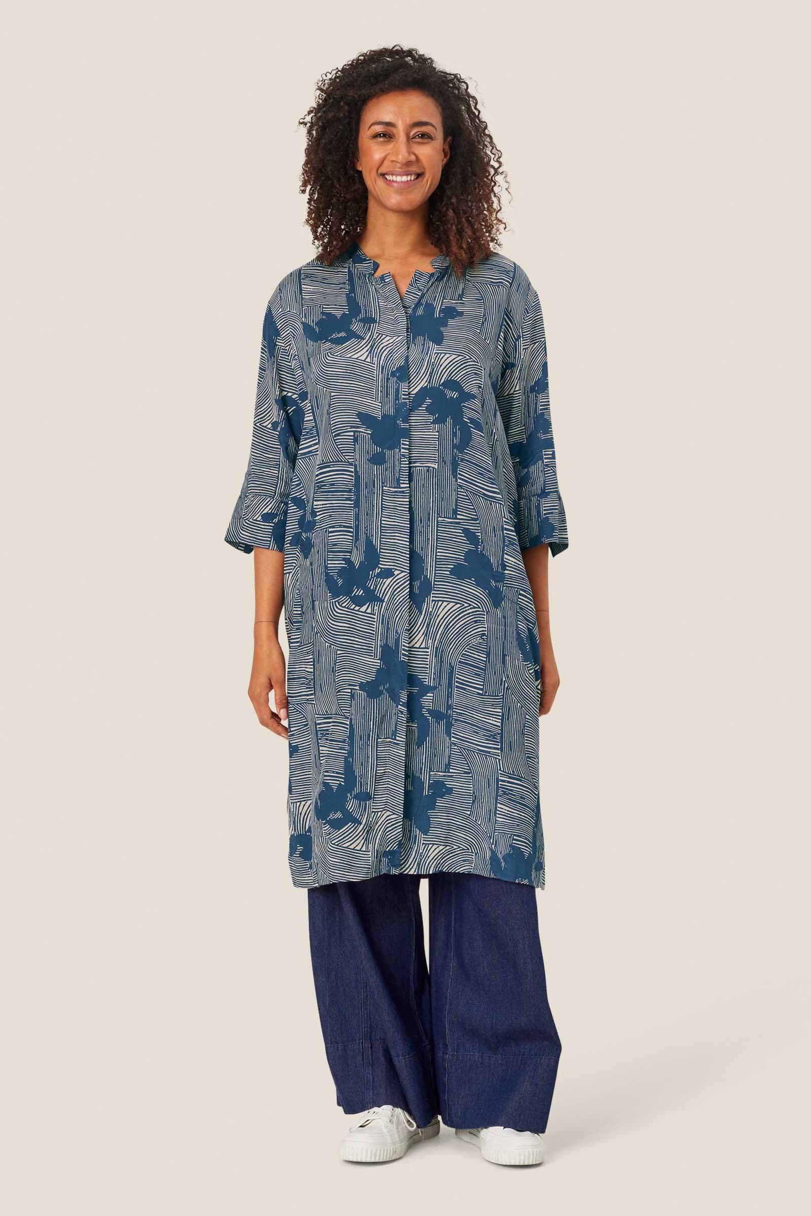 Nimes Printed Dress - Sargasso Sea - Image 2