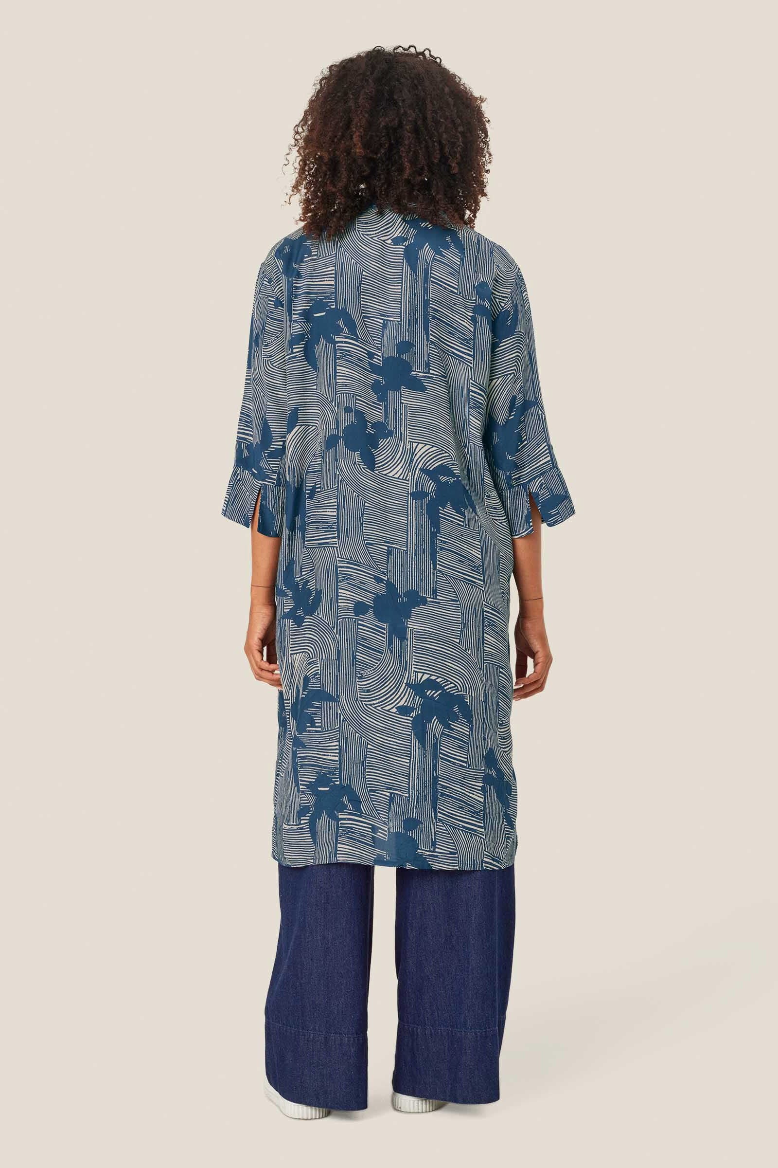 Nimes Printed Dress - Sargasso Sea - Image 3