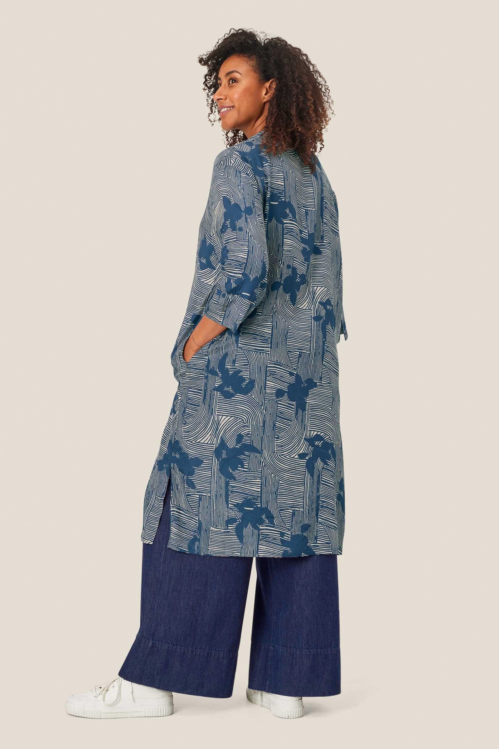 Nimes Printed Dress - Sargasso Sea - Image 4