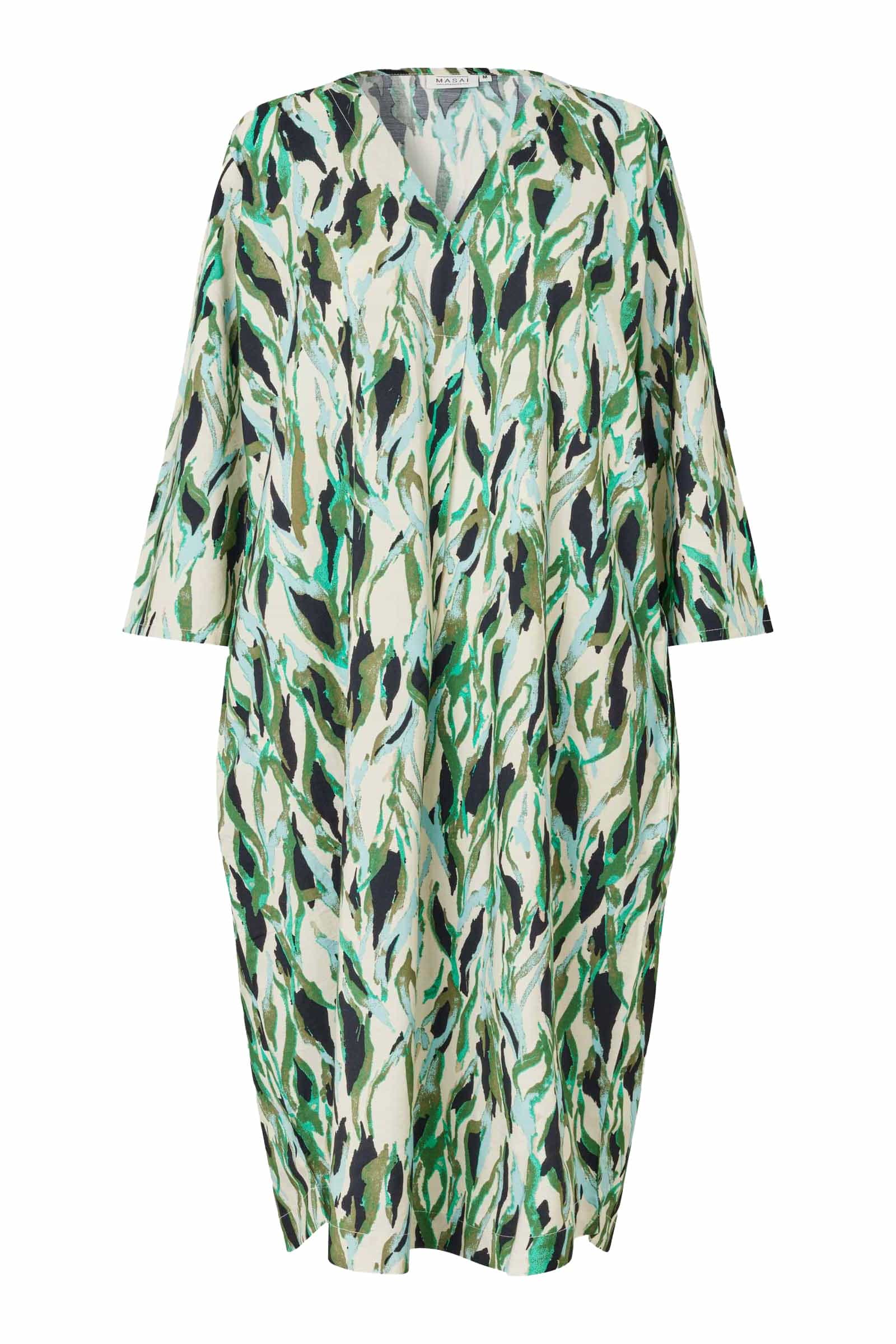 Nodetta Printed Midi Dress - Dark Lichen Green