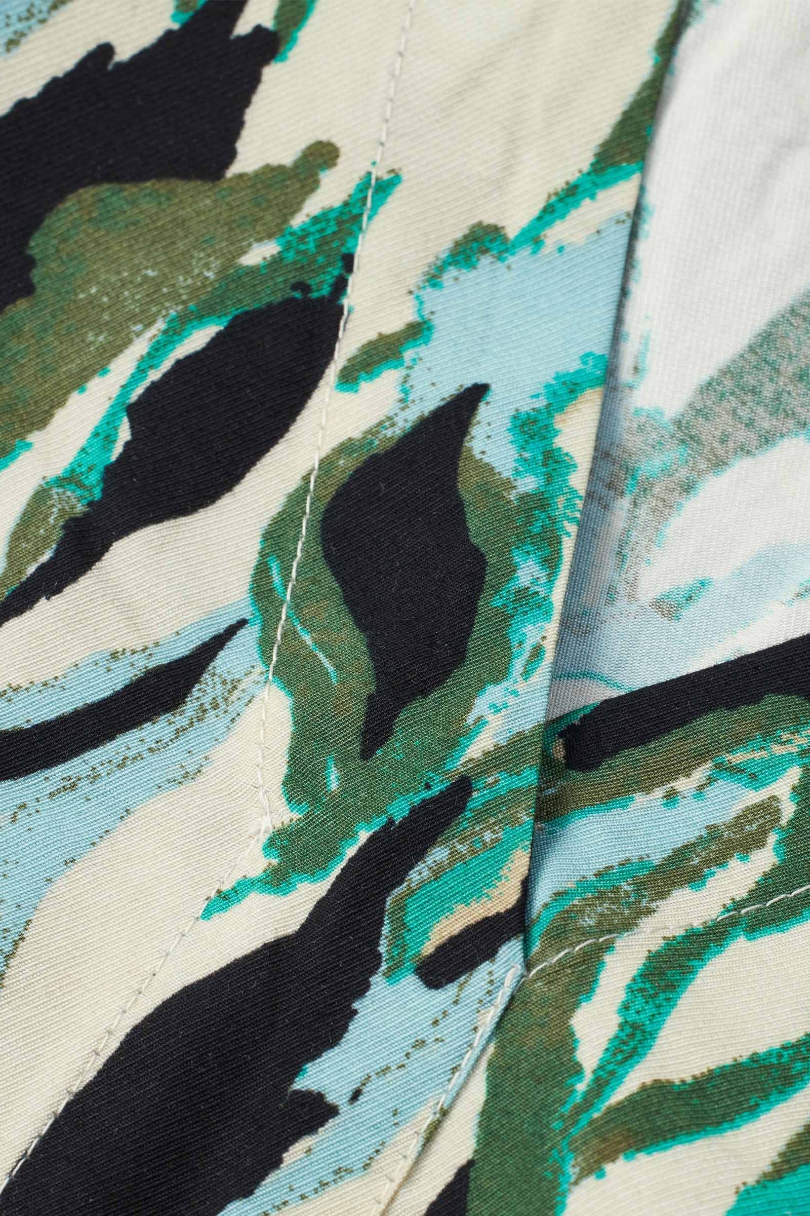 Nodetta Printed Midi Dress - Dark Lichen Green - Image 3