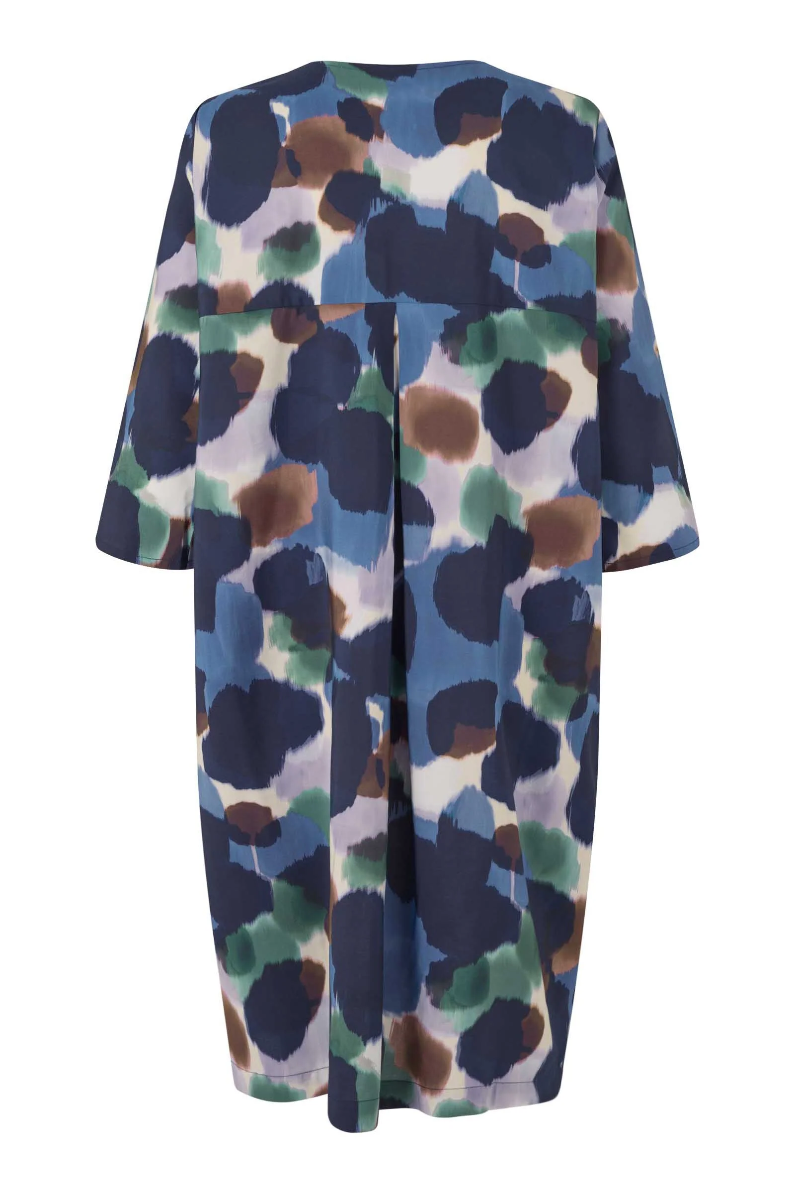 Nodetta Printed Midi Dress - Navy Blazer - Image 3