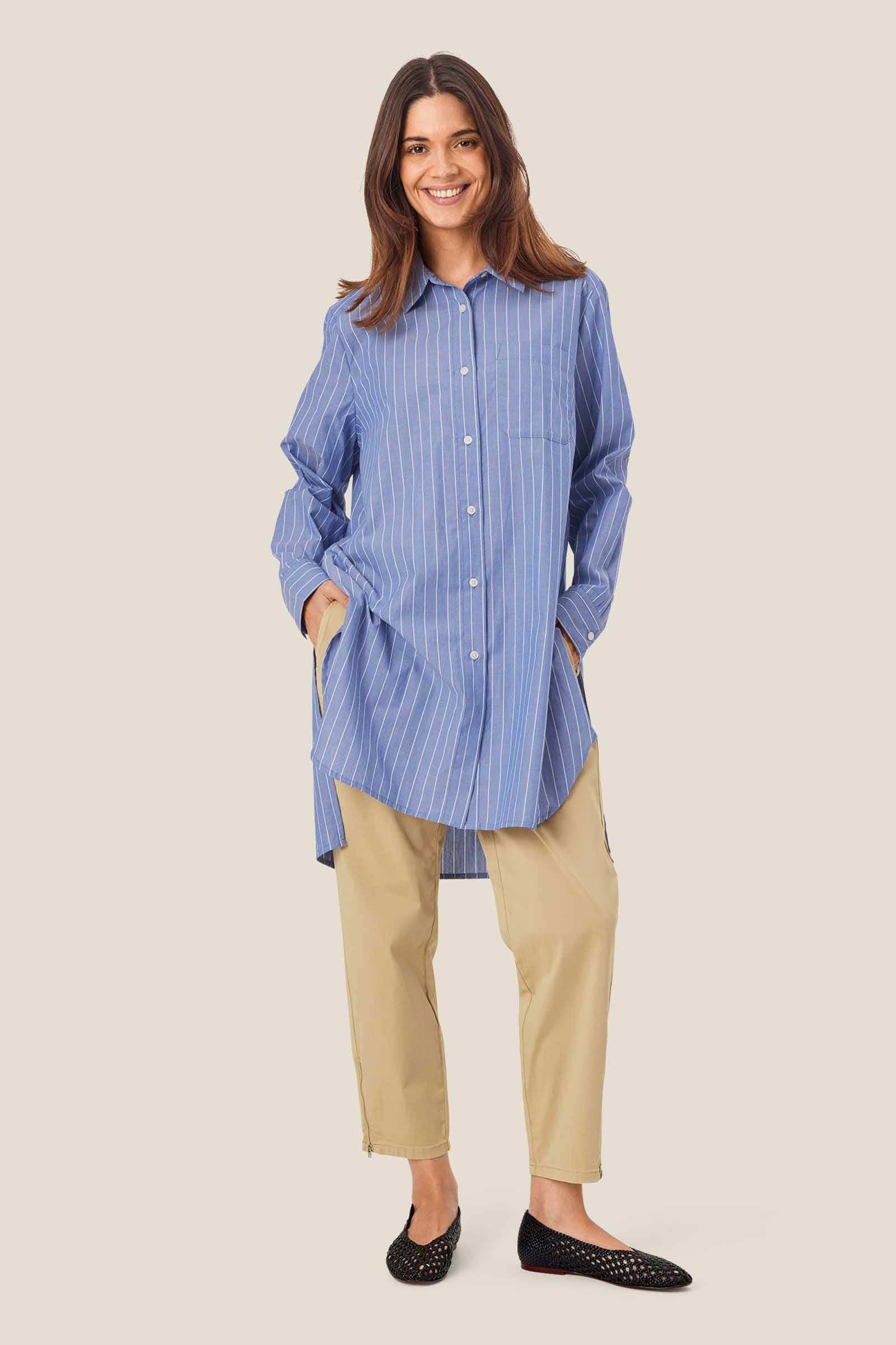 Padme Cotton Stretch Trousers - Safari - Image 4