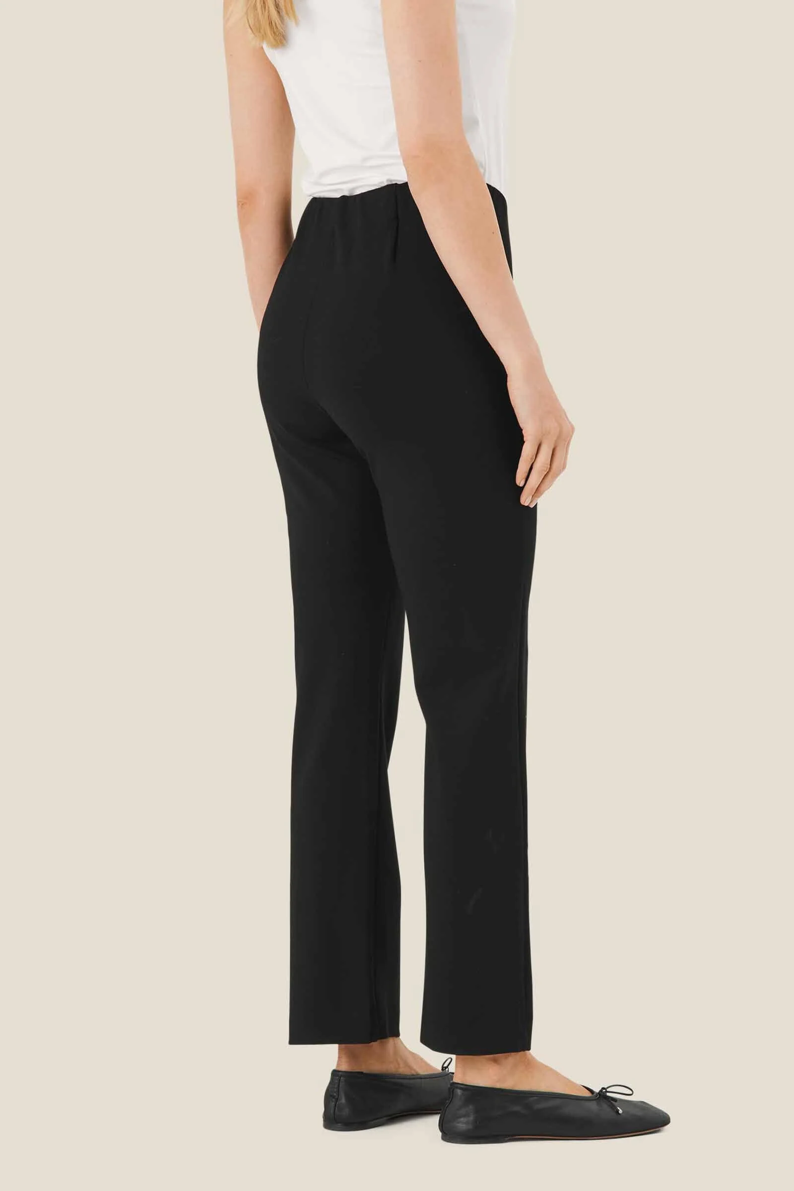 Paige Jersey Trousers - Black - Image 3