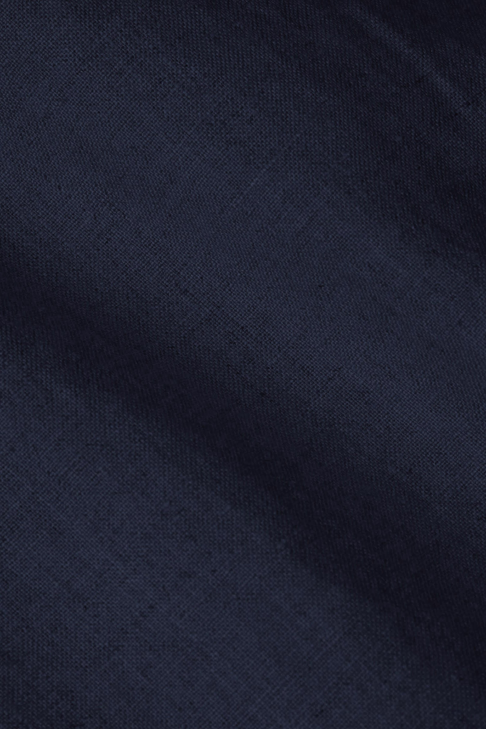 Pallas Elasticated Waist Cropped Linen Trousers - Navy - Image 3