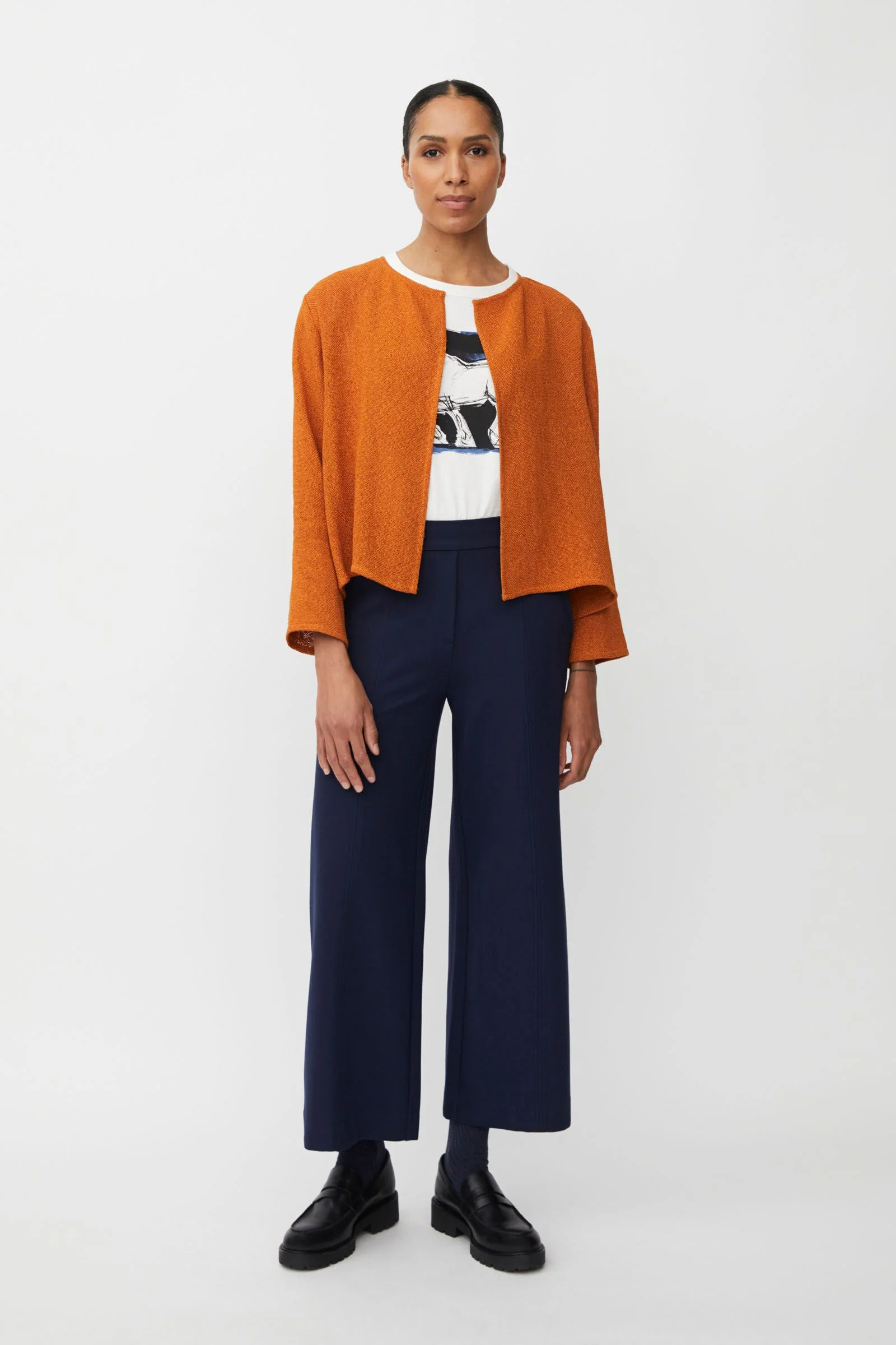 Paxora Jersey Trousers - Navy Blazer - Image 2