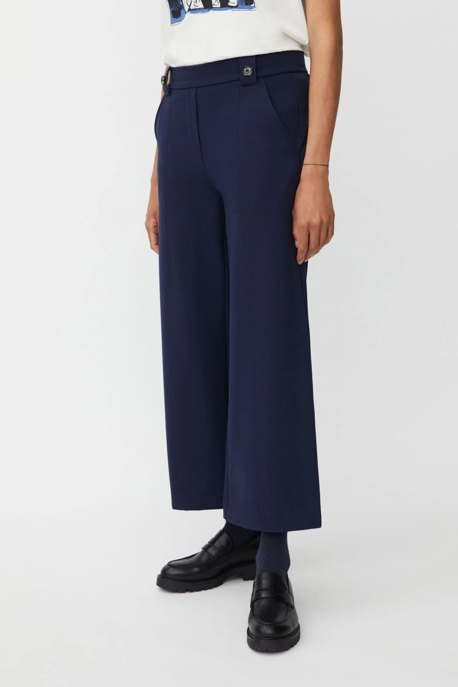 Paxora Jersey Trousers - Navy Blazer - Image 3
