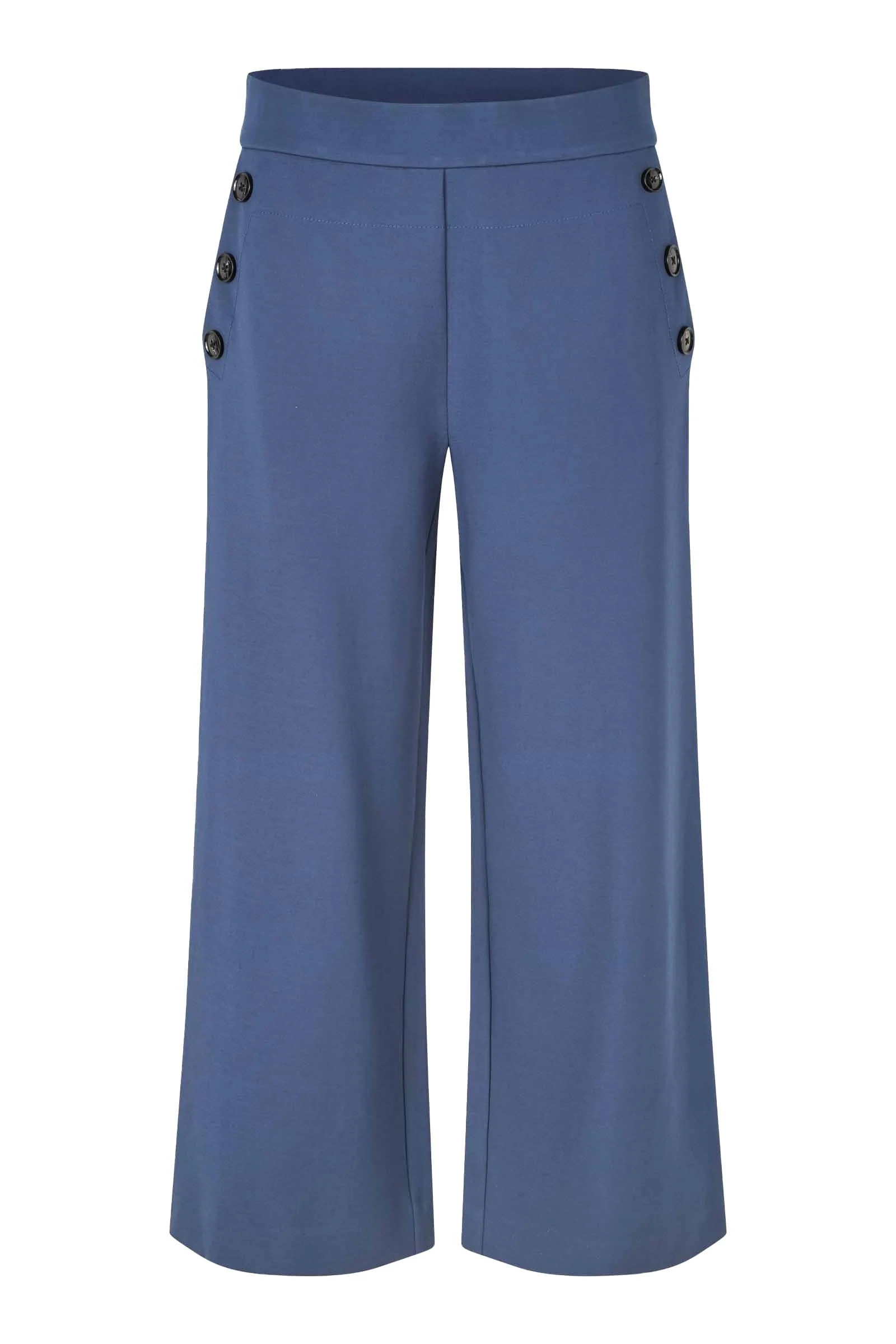 Prisca Jersey Cropped Trousers - Sargasso Sea