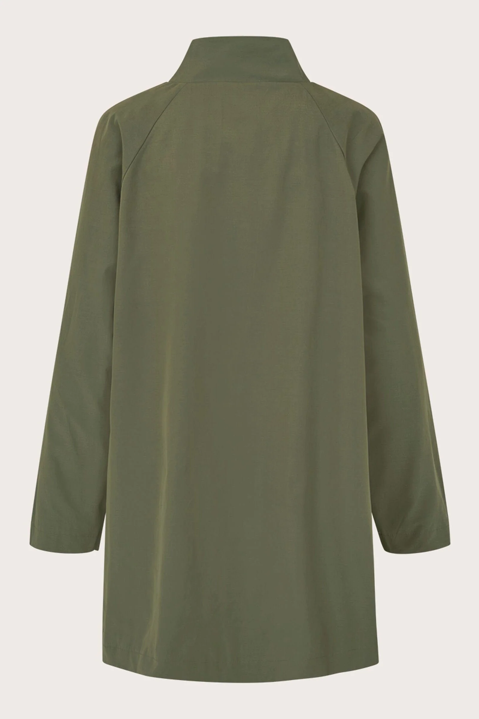 Teresa Cotton Blend Coat - Dark Lichen Green - Image 7