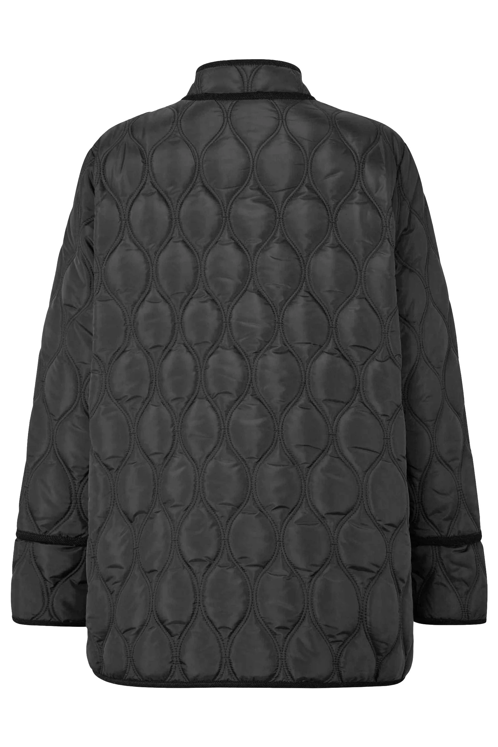 Tessani Quilted Coat - Black - Image 2