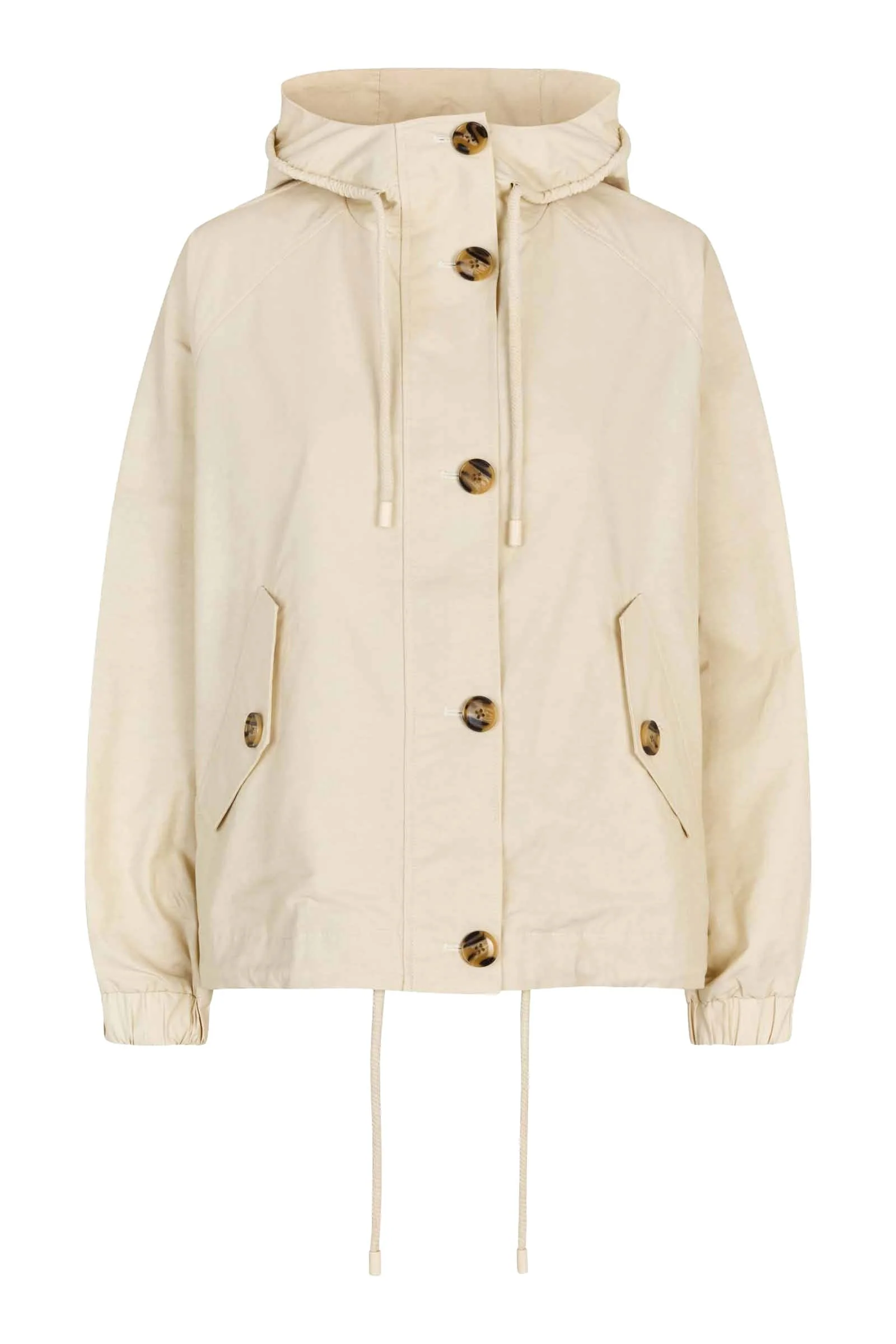 Tovie Lightweight Cotton Jacket - Oyster White