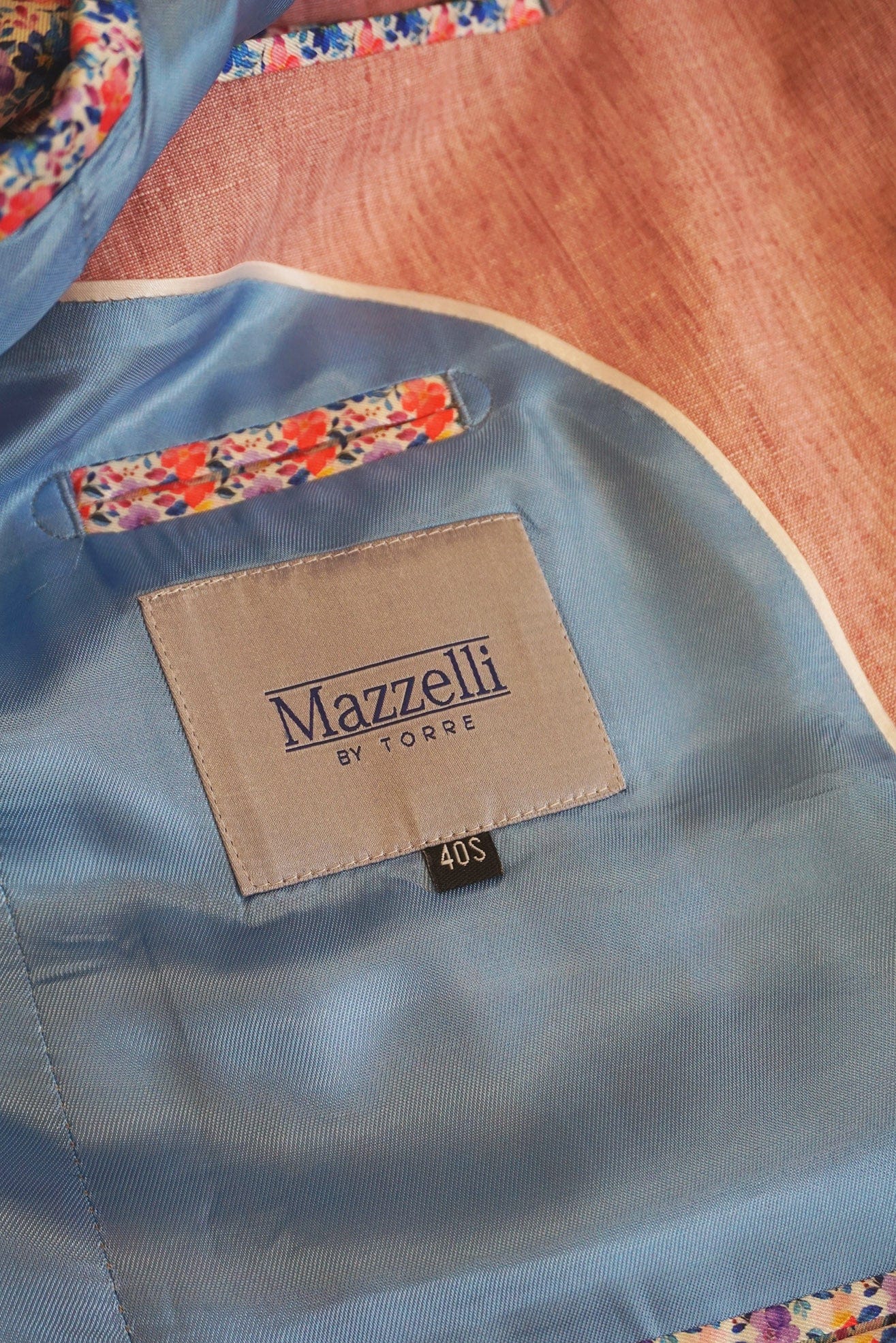 Jack Linen Jacket - Salmon - Image 5