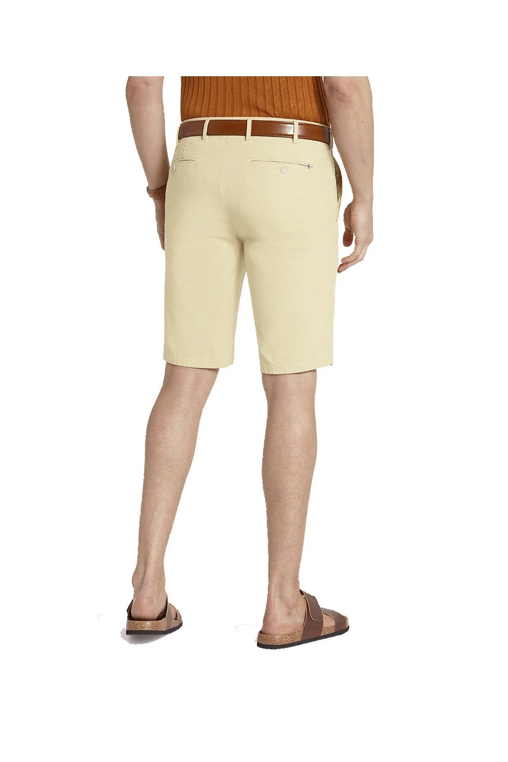 B-Palma Cotton Stretch Chino Shorts - Stone - Image 2