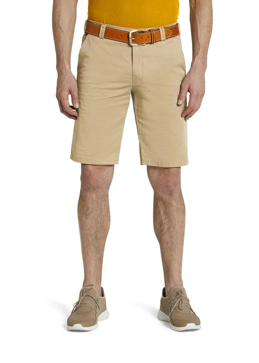 B-Palma Cotton Stretch Shorts - Beige
