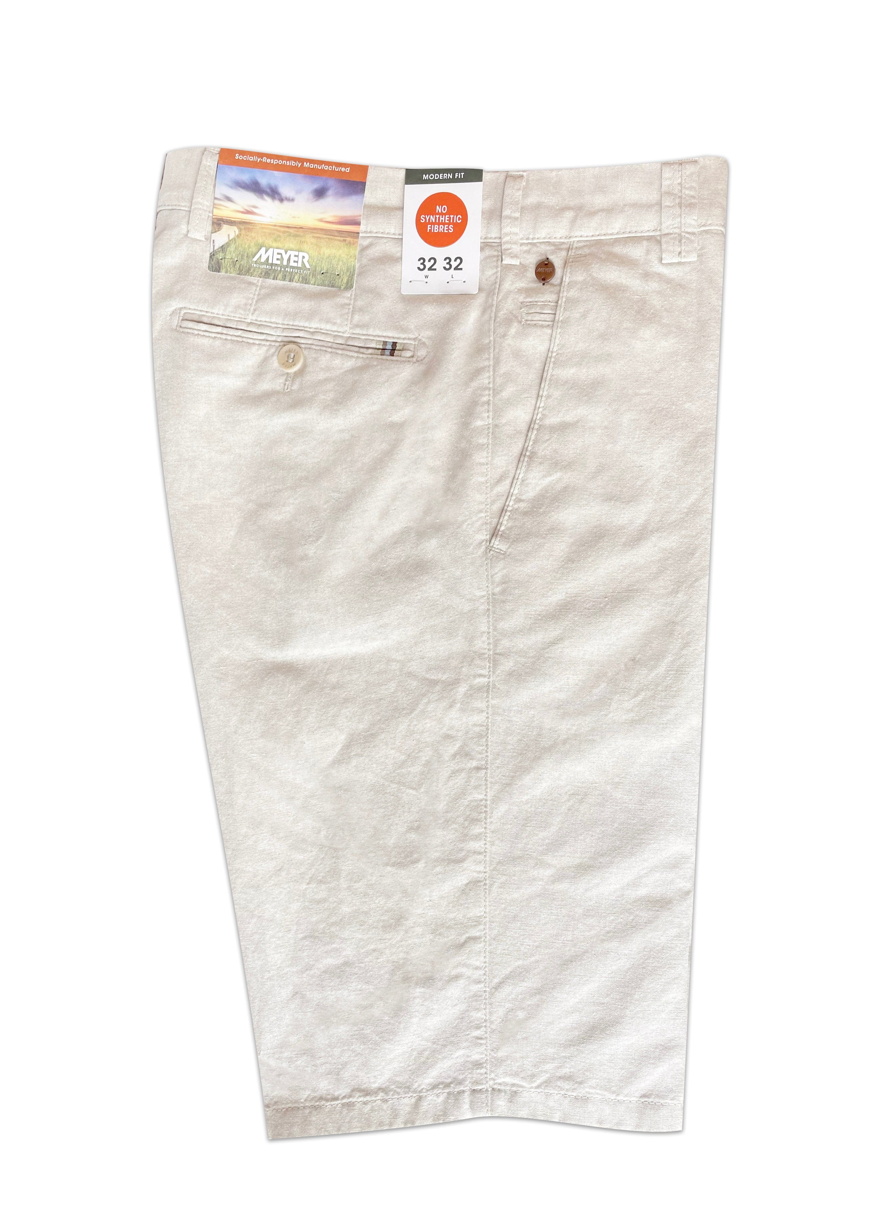 B-Palma Cotton/Linen Blend Shorts - Stone