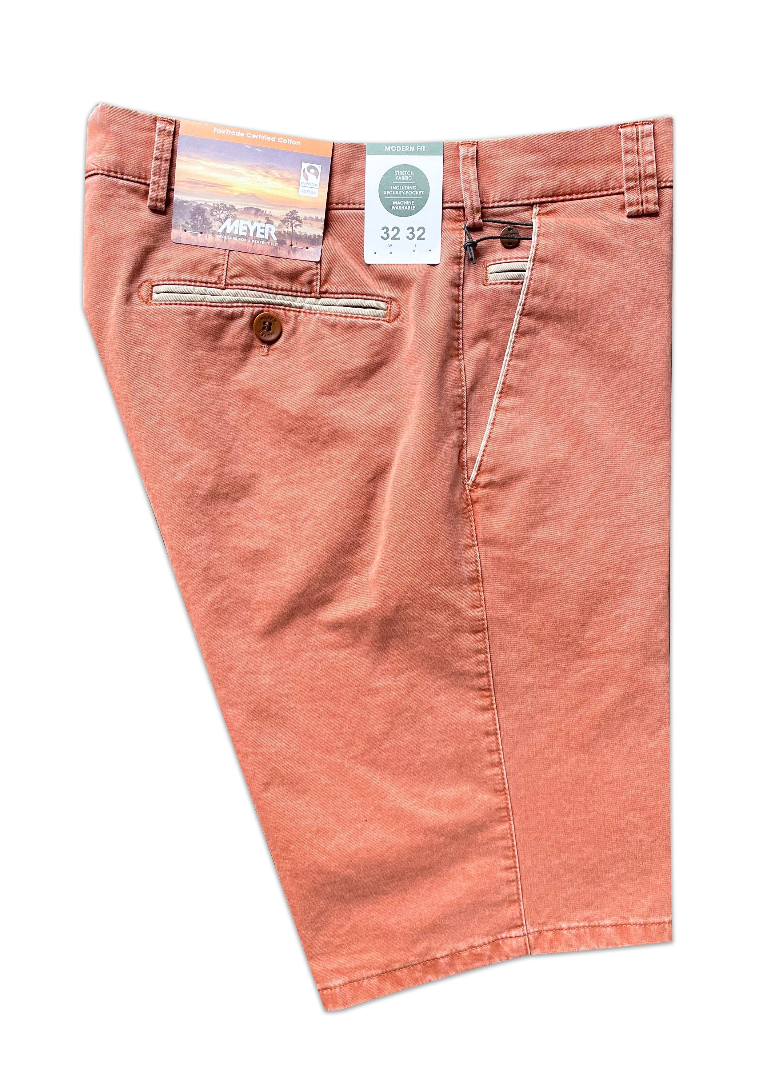 B-Palma Fairtrade Cotton Stretch Shorts - Pumpkin