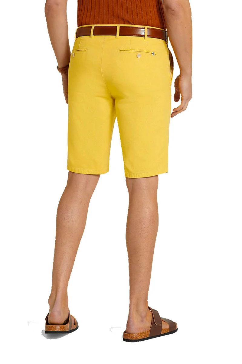 B-Palma Organic Cotton Stretch Shorts - Canary Yellow