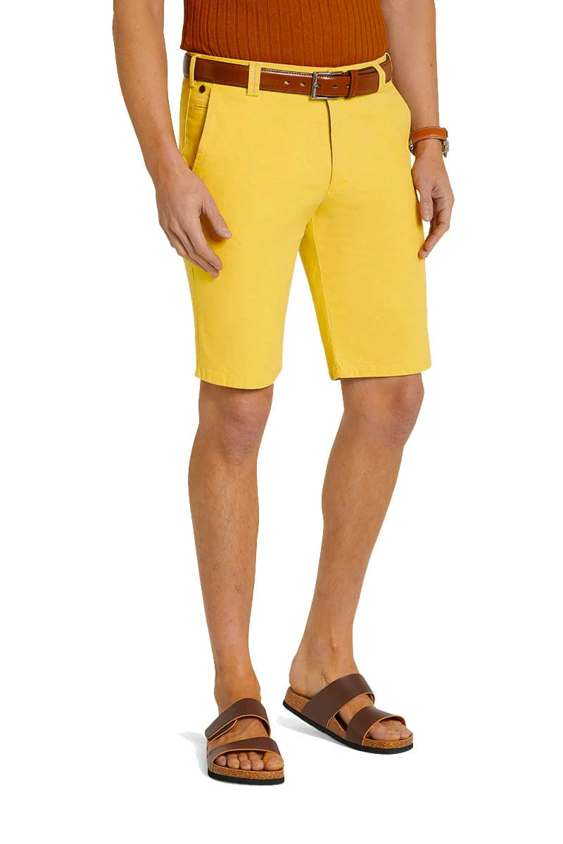 B-Palma Organic Cotton Stretch Shorts - Canary Yellow - Image 2