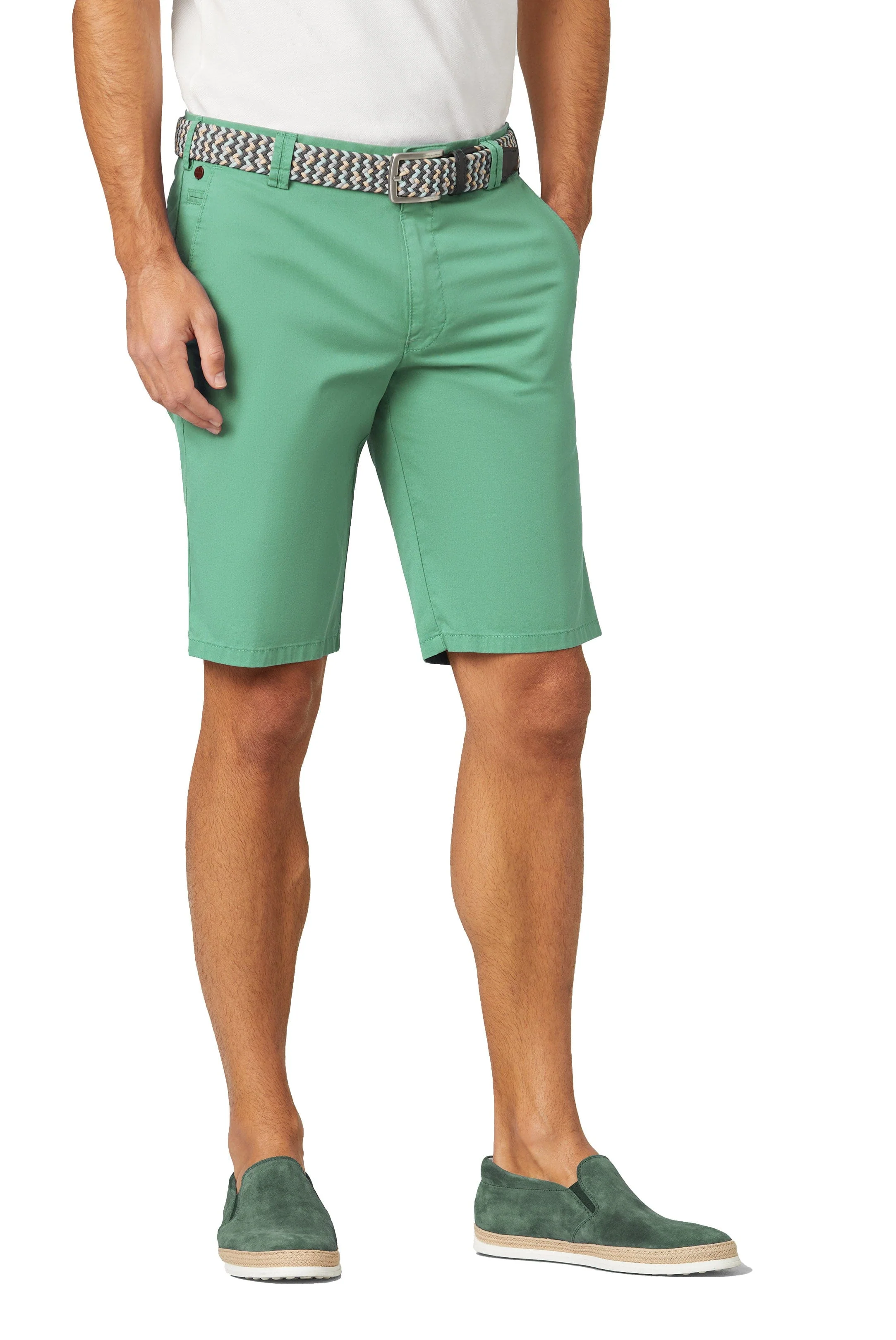 B-Palma Organic Cotton Stretch Shorts - Mint