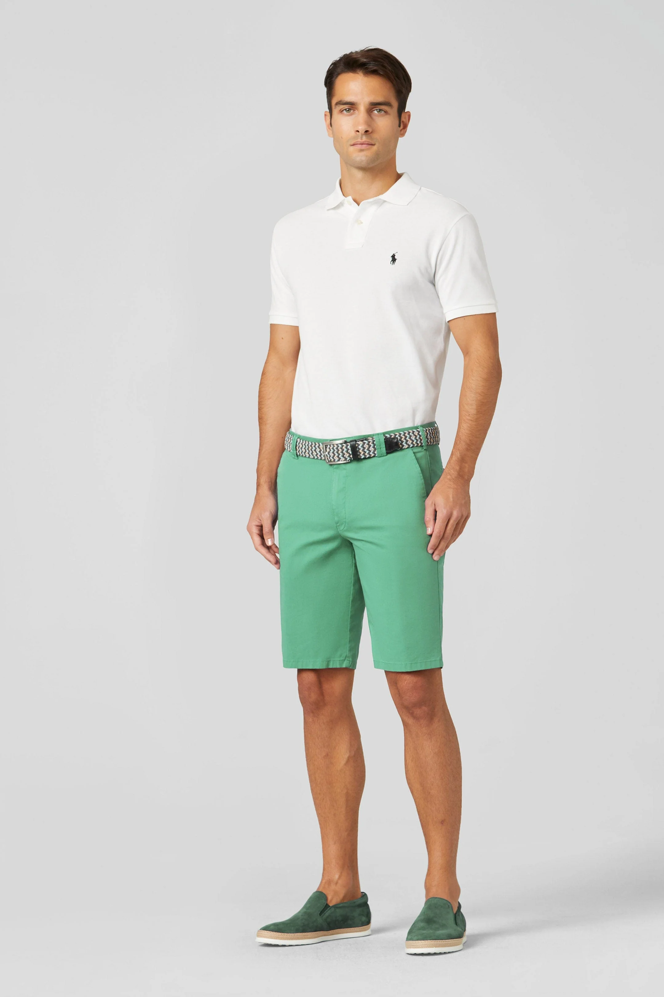 B-Palma Organic Cotton Stretch Shorts - Mint - Image 3