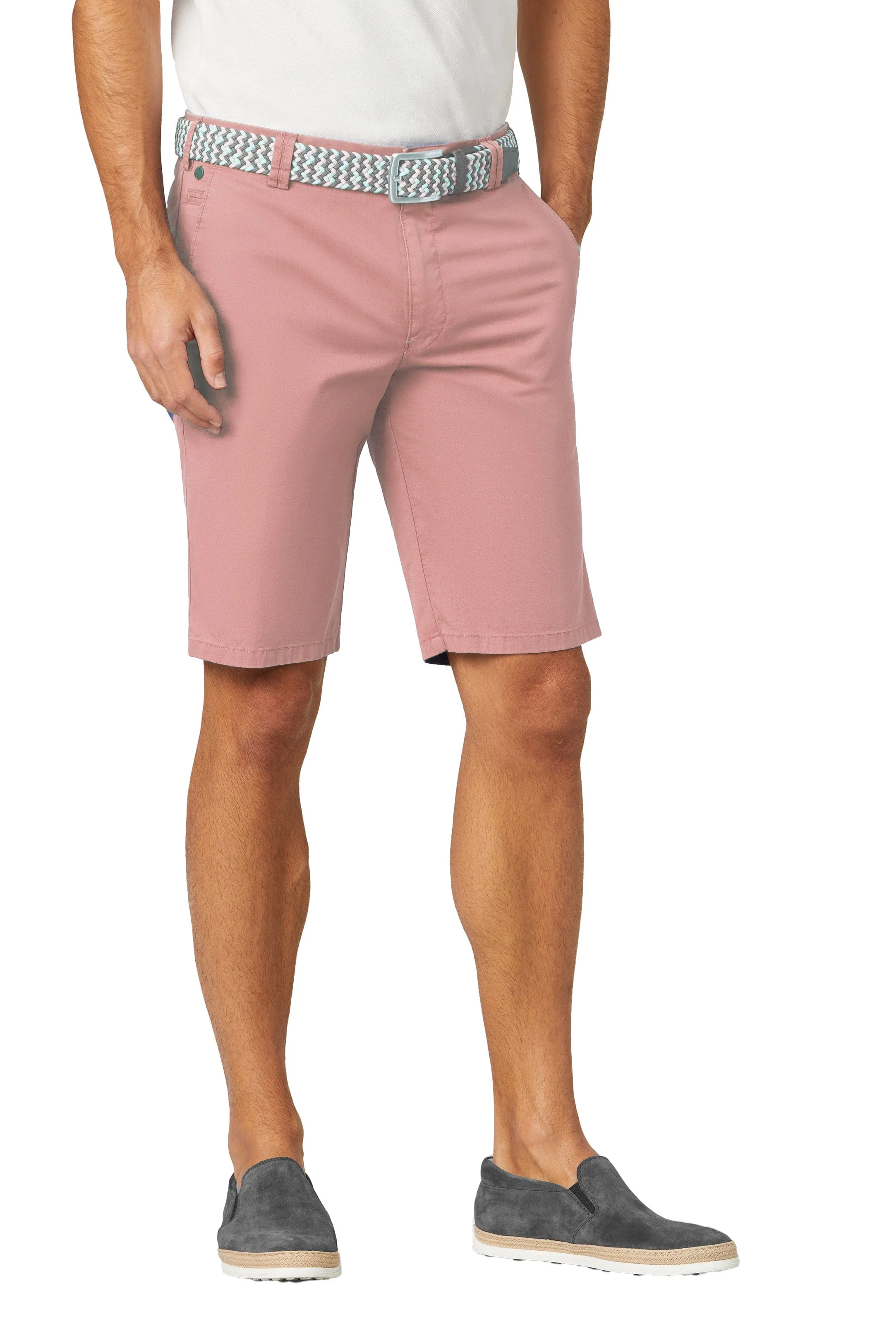 B-Palma Stretch Cotton Twill Shorts - Dusky Pink