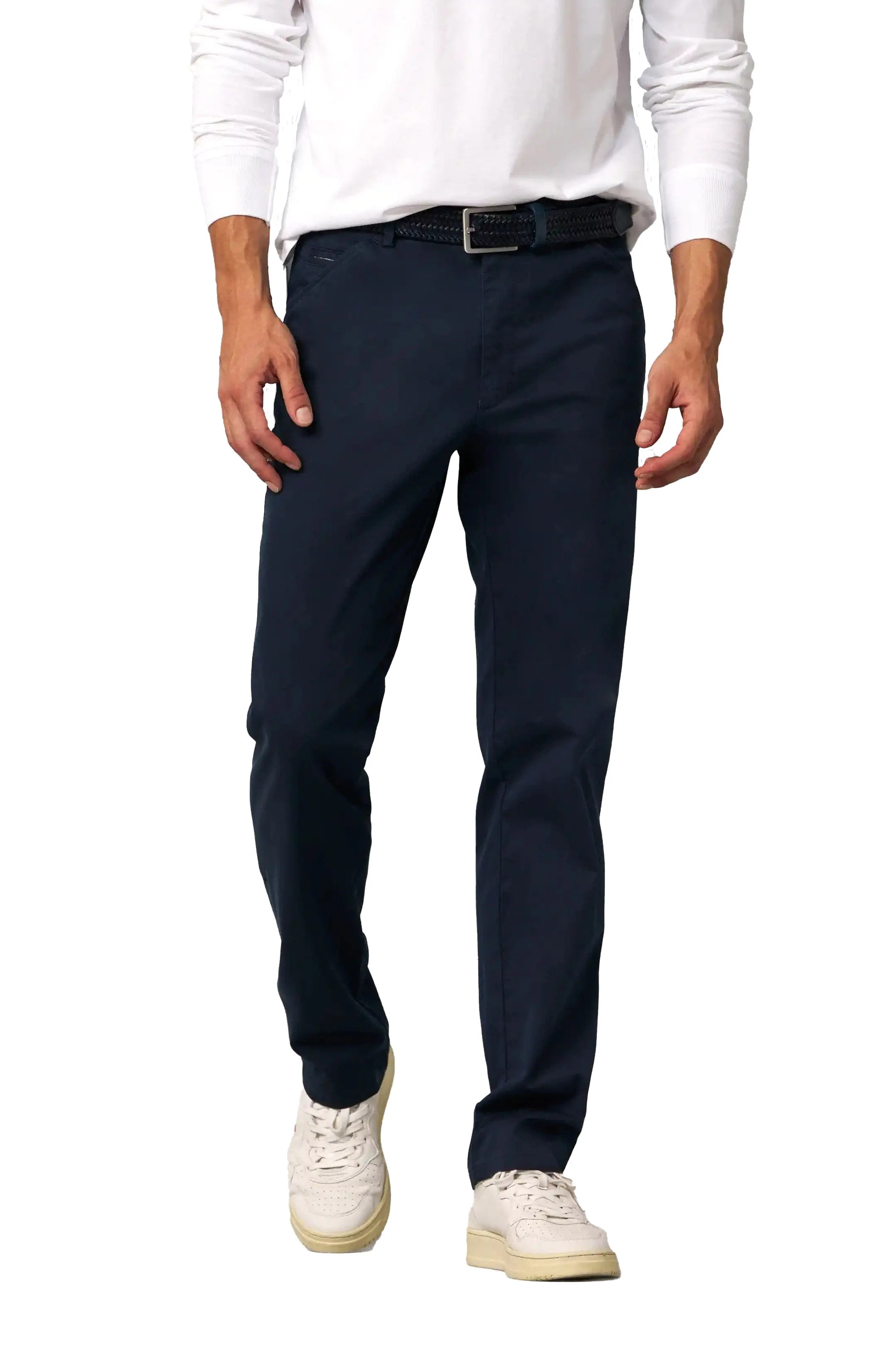 Chicago Fine Cotton Stretch Chinos - Navy