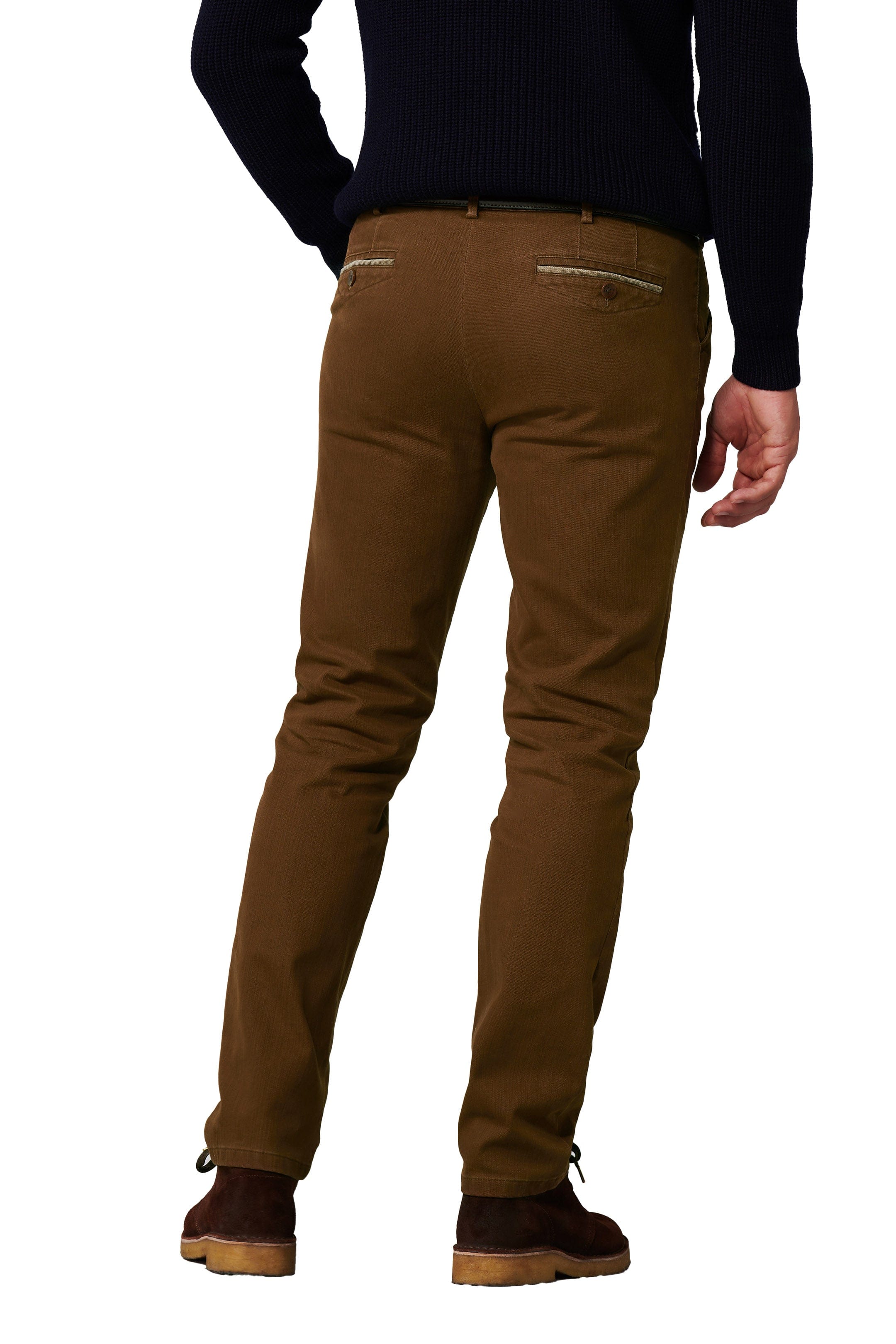 Chicago Flamme Double-Dyed Cotton Chinos - Caramel - Image 2