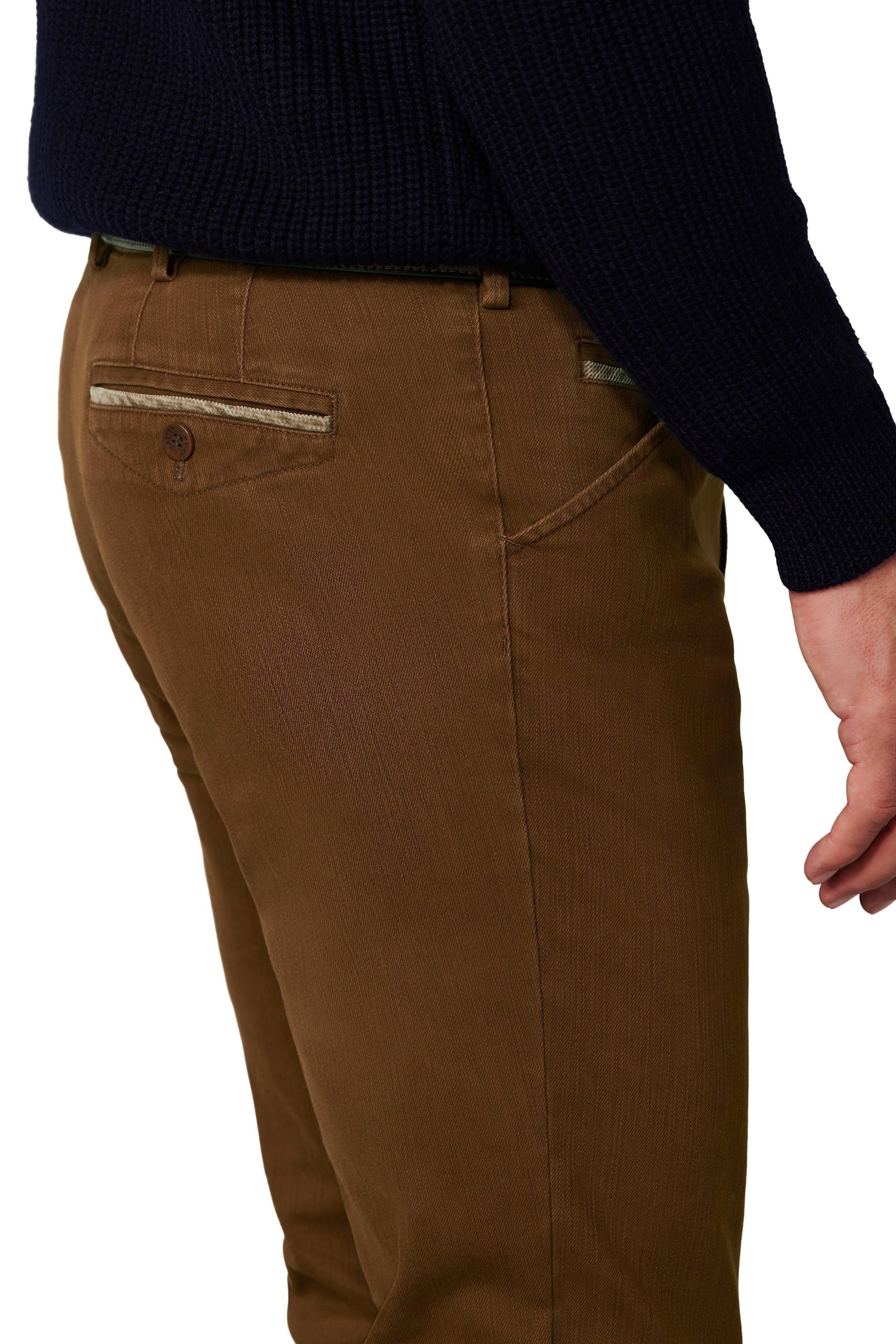 Chicago Flamme Double-Dyed Cotton Chinos - Caramel - Image 3